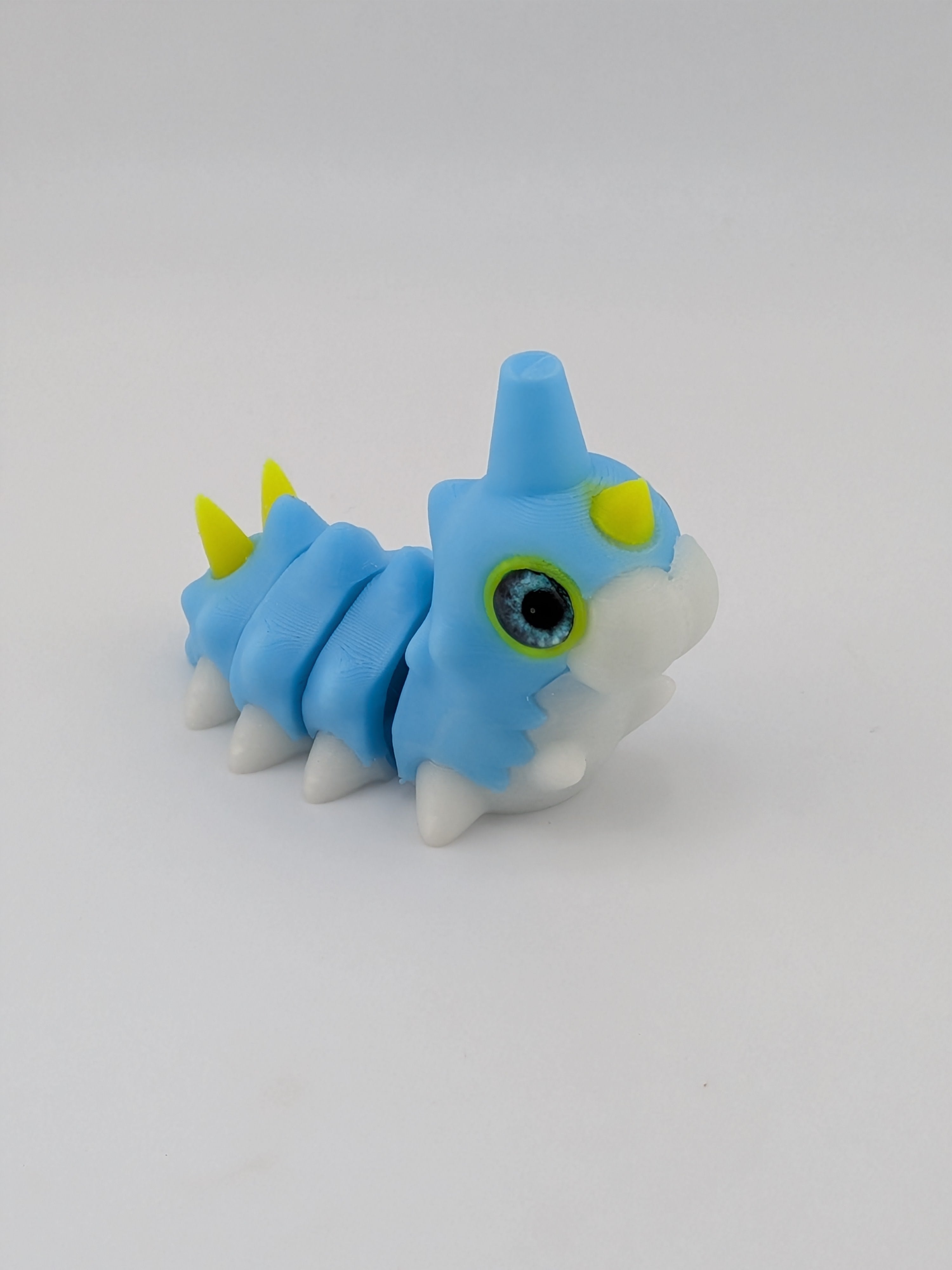🪩✨ The "Rave-Worm" Triple-Glow Flexi! 🐛 Tri-Color Neon Fidget with Glass Eyes 🎶🌈