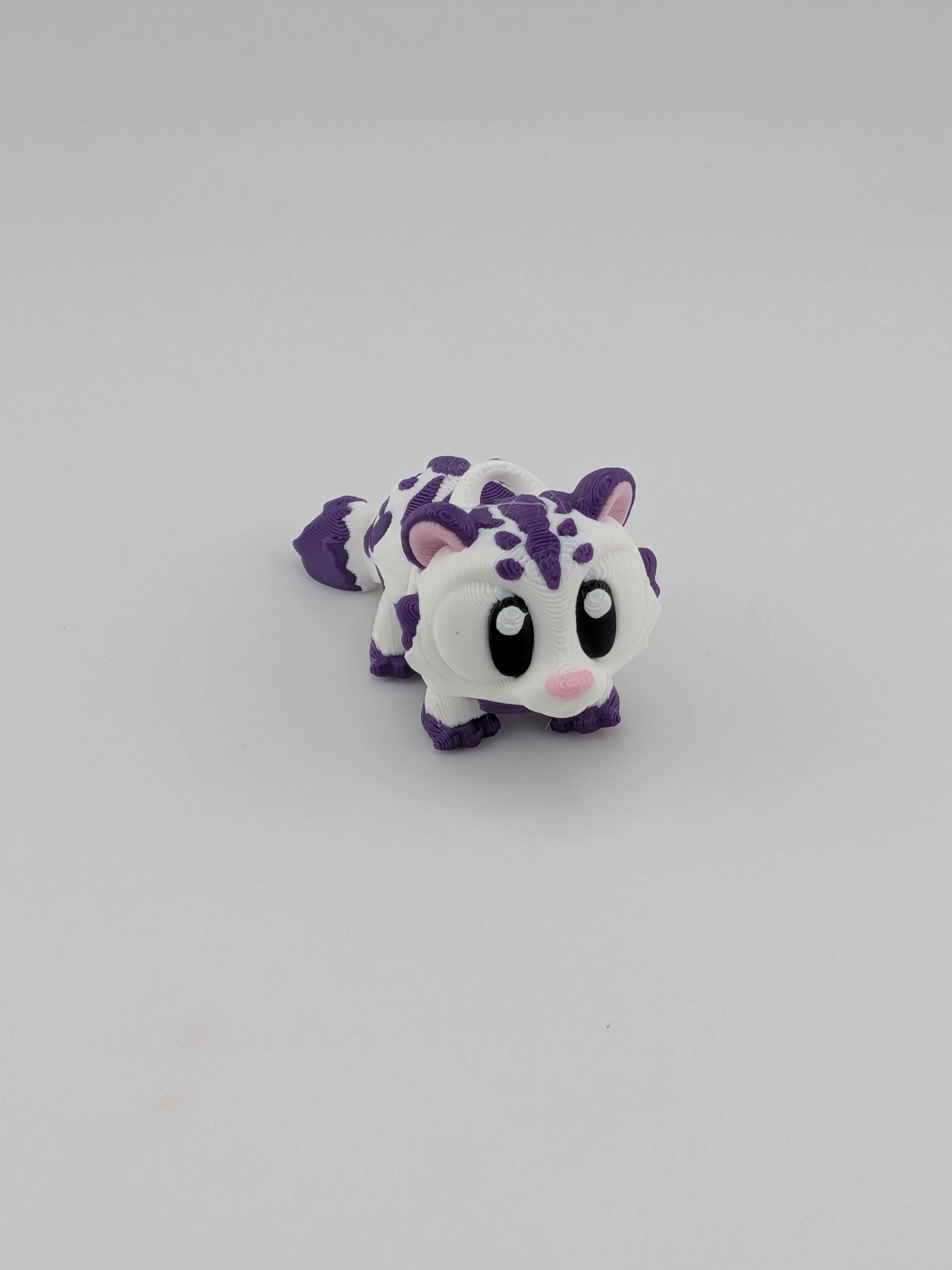 🐯✨ Mini Flexi-Tiger! 🐾 2.5" Articulated Cub & Keychain Fidget Charm 🌈🧡