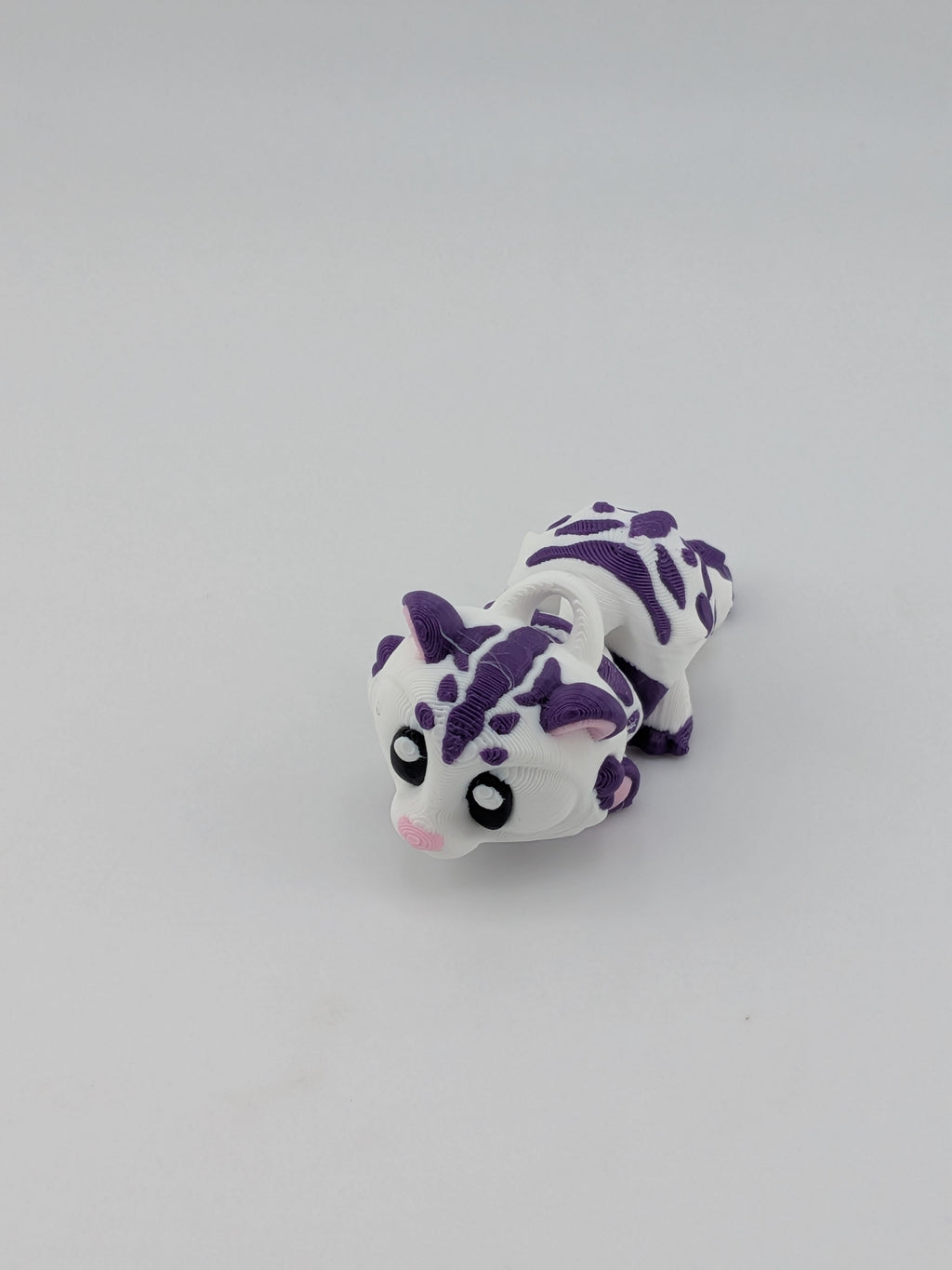 🐯✨ Mini Flexi-Tiger! 🐾 2.5" Articulated Cub & Keychain Fidget Charm 🌈🧡