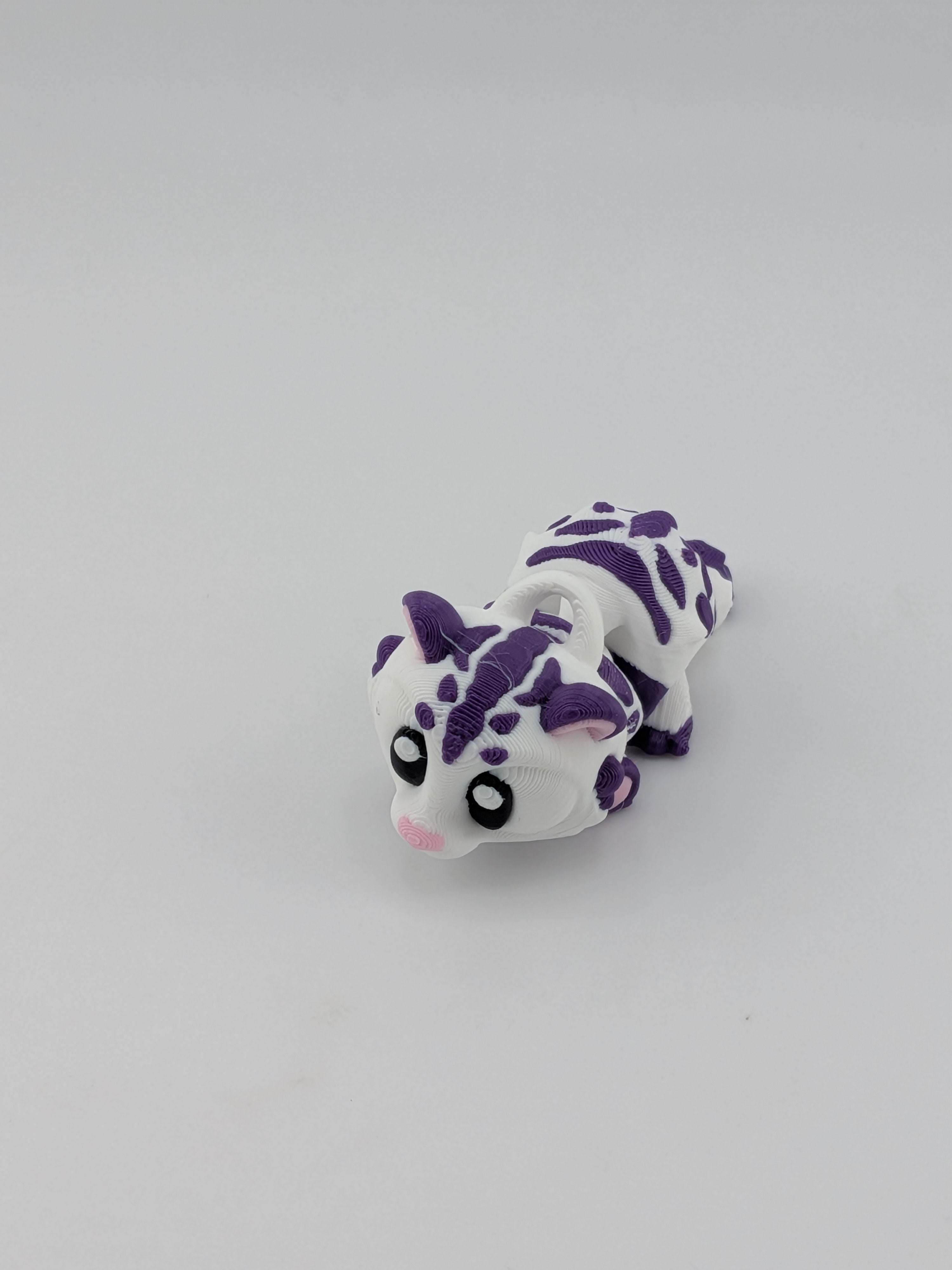 🐯✨ Mini Flexi-Tiger! 🐾 2.5" Articulated Cub & Keychain Fidget Charm 🌈🧡