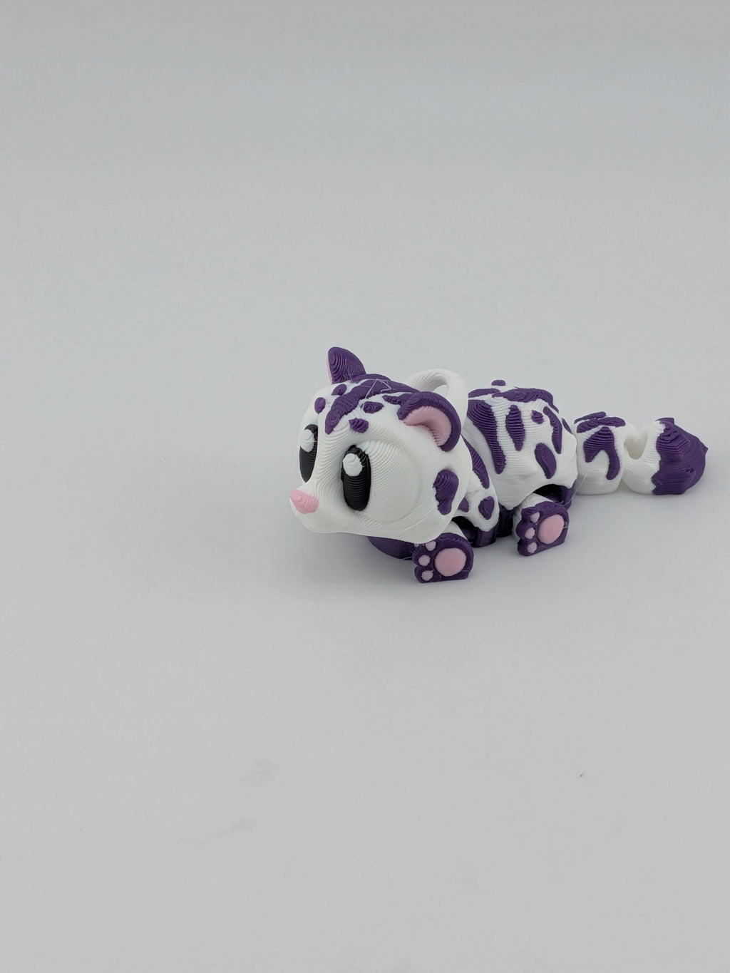 🐯✨ Mini Flexi-Tiger! 🐾 2.5" Articulated Cub & Keychain Fidget Charm 🌈🧡