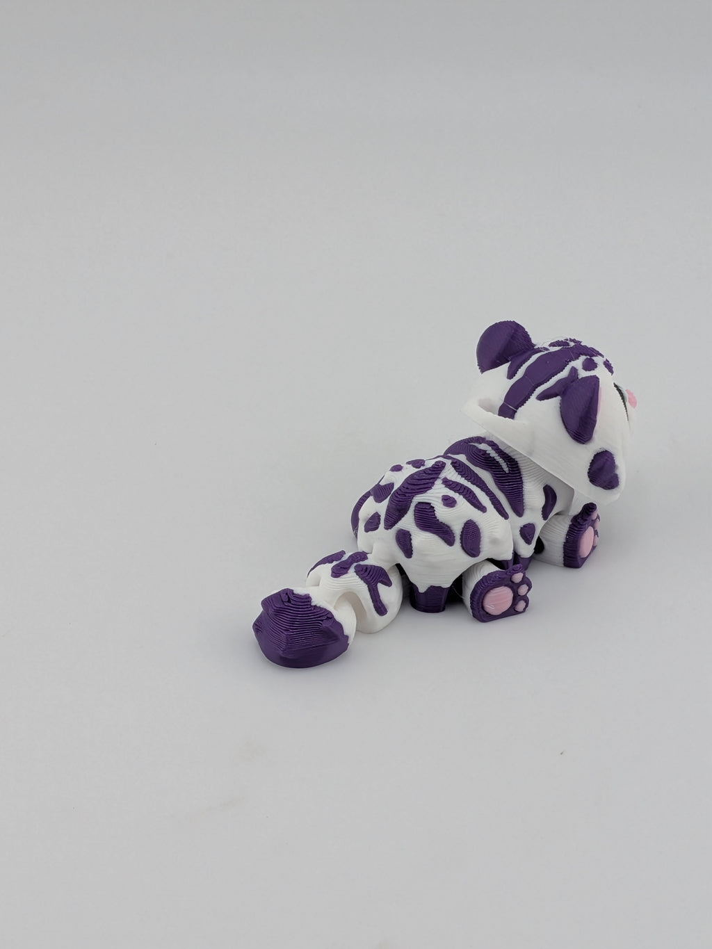 🐯✨ Mini Flexi-Tiger! 🐾 2.5" Articulated Cub & Keychain Fidget Charm 🌈🧡