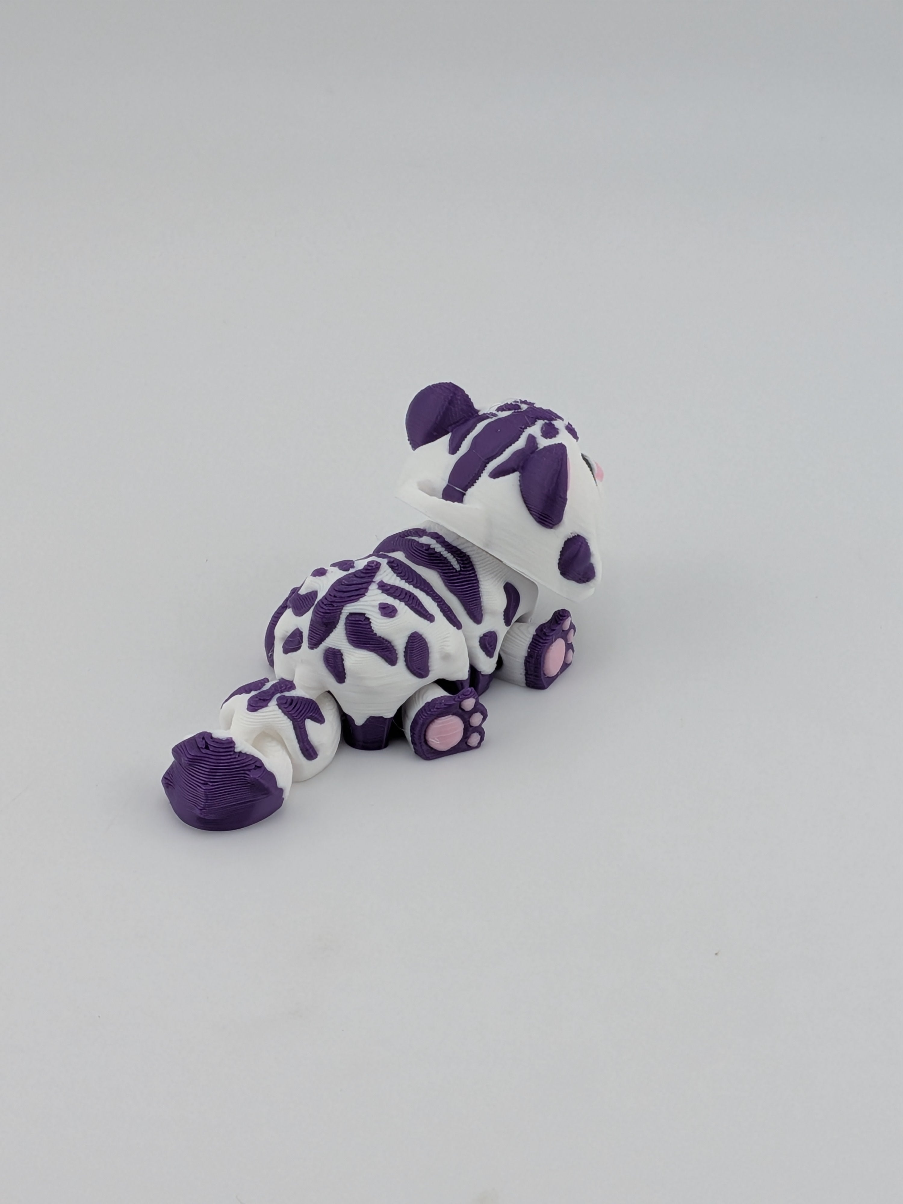 🐯✨ Mini Flexi-Tiger! 🐾 2.5" Articulated Cub & Keychain Fidget Charm 🌈🧡