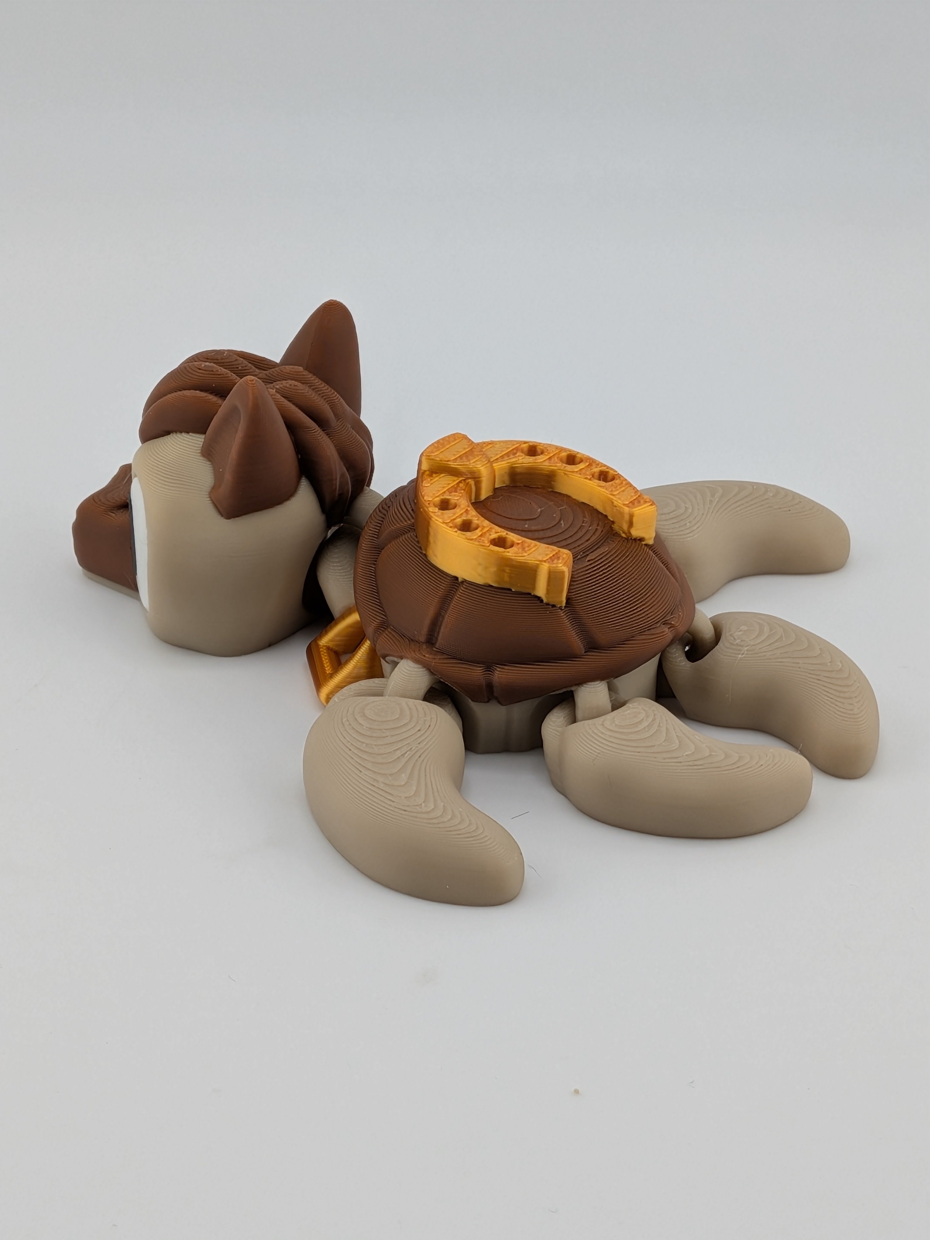Horse-Turtle Hybrid Flexi | Articulated 3D Printed Fidget & Lucky Desk Pet