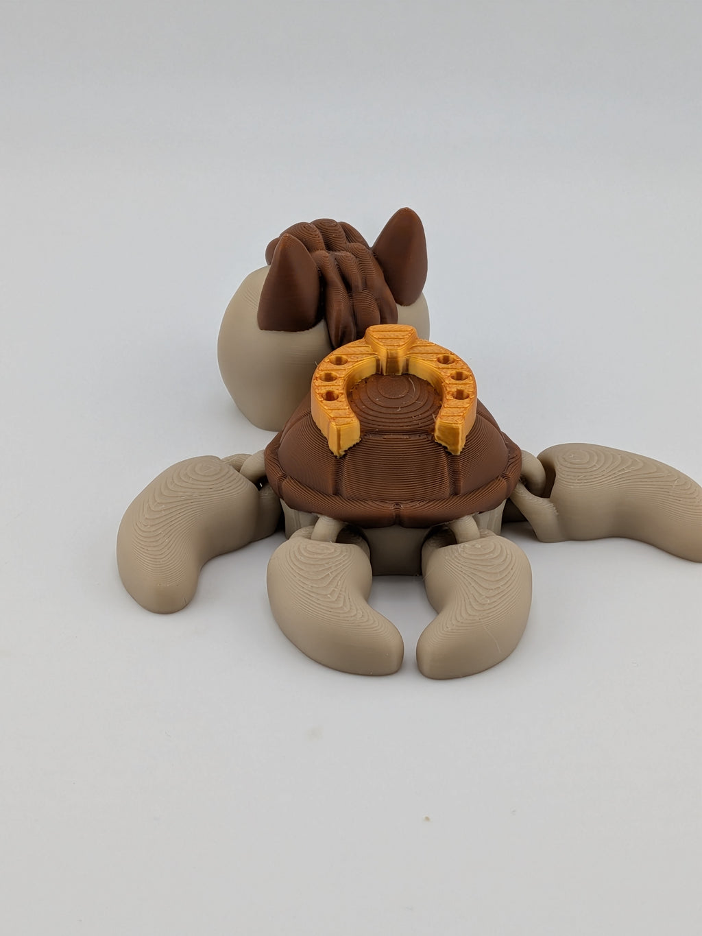 🐎🐢 The "Sea-Stallion" Flexi! ✨ 4" Horse-Turtle Hybrid with Lucky Gold Horseshoe 🌊🍀