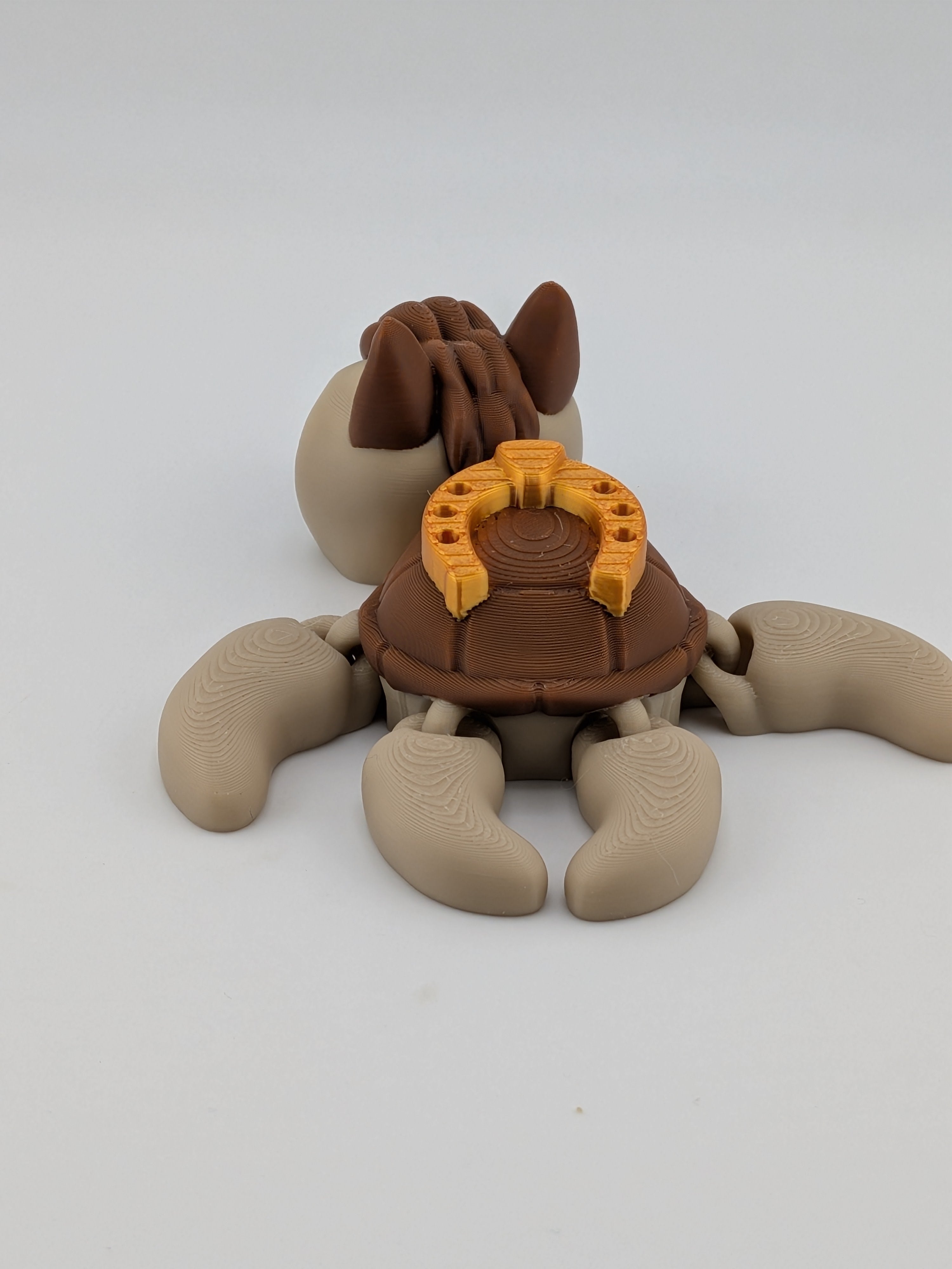 Horse-Turtle Hybrid Flexi | Articulated 3D Printed Fidget & Lucky Desk Pet