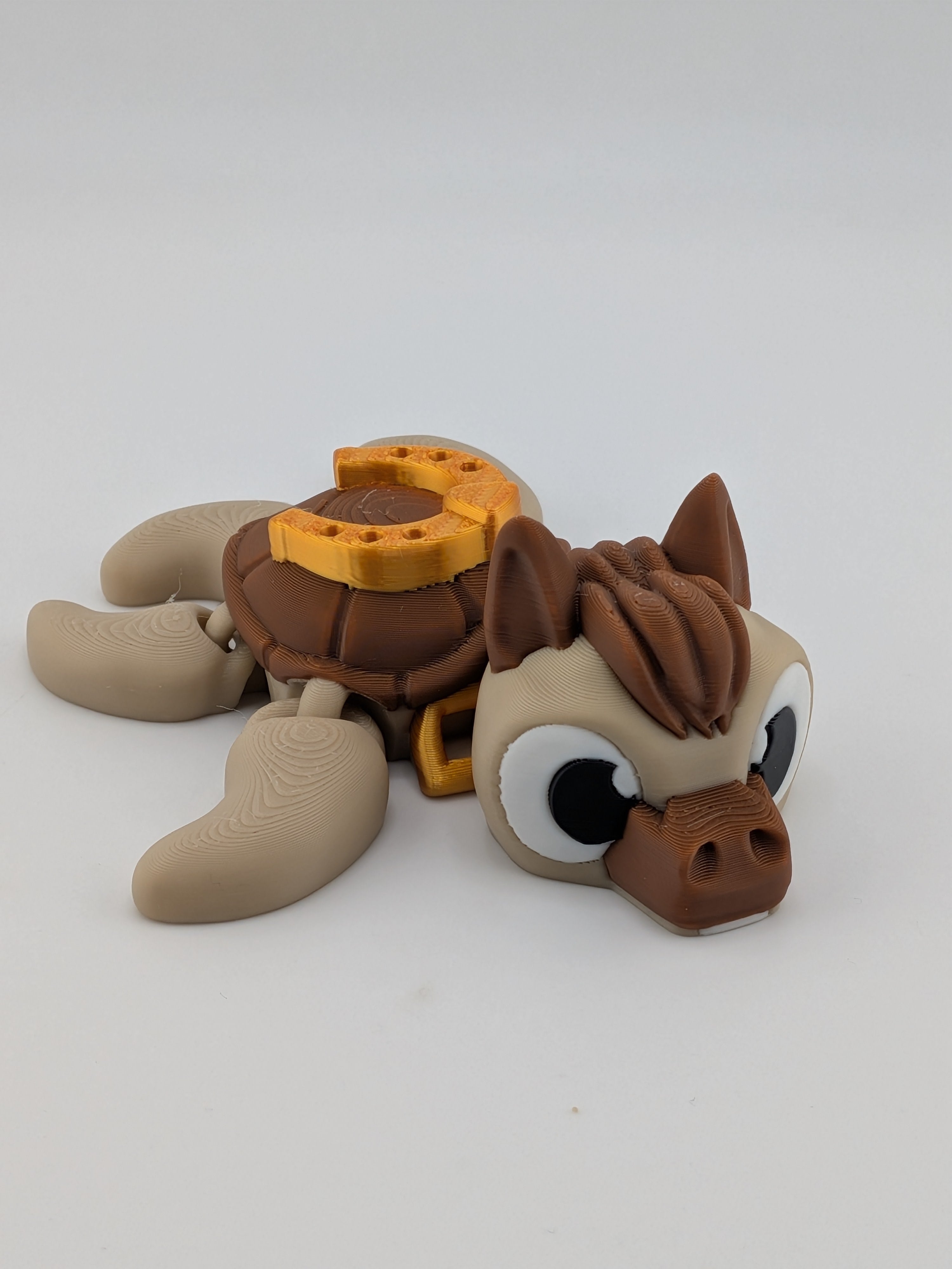 🐎🐢 The "Sea-Stallion" Flexi! ✨ 4" Horse-Turtle Hybrid with Lucky Gold Horseshoe 🌊🍀