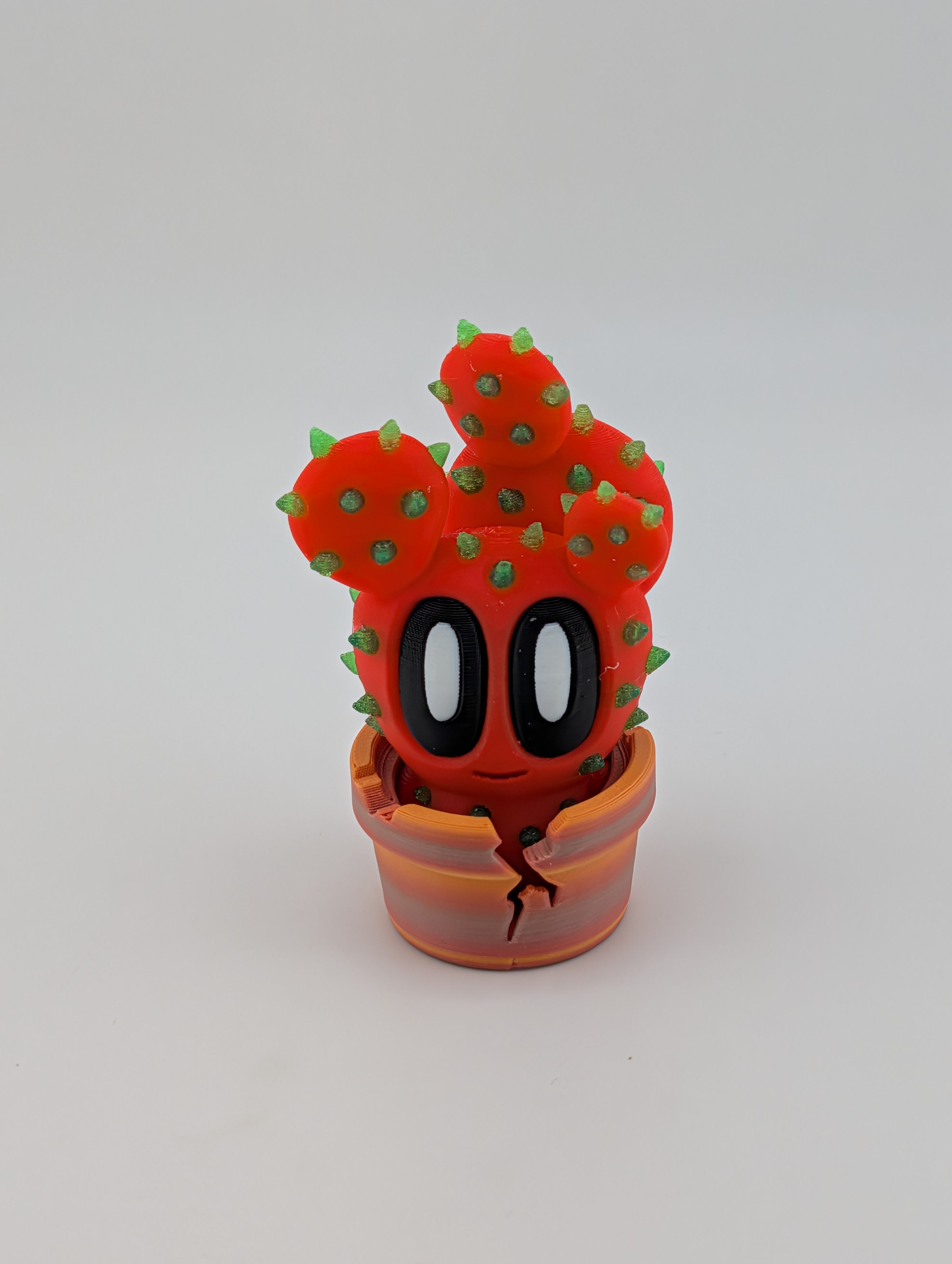 🌵✨ UV-Glow Cactus Blob! ☀️ 2.5" Sun-Reactive Articulated Prickly Fidget 🏜️🔦