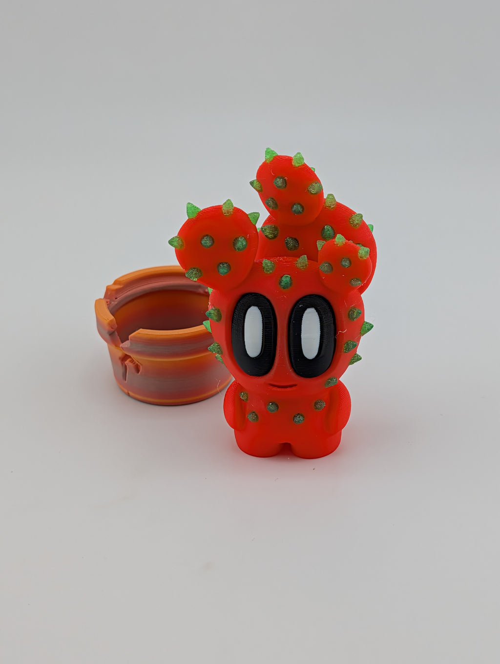 🌵✨ UV-Glow Cactus Blob! ☀️ 2.5" Sun-Reactive Articulated Prickly Fidget 🏜️🔦