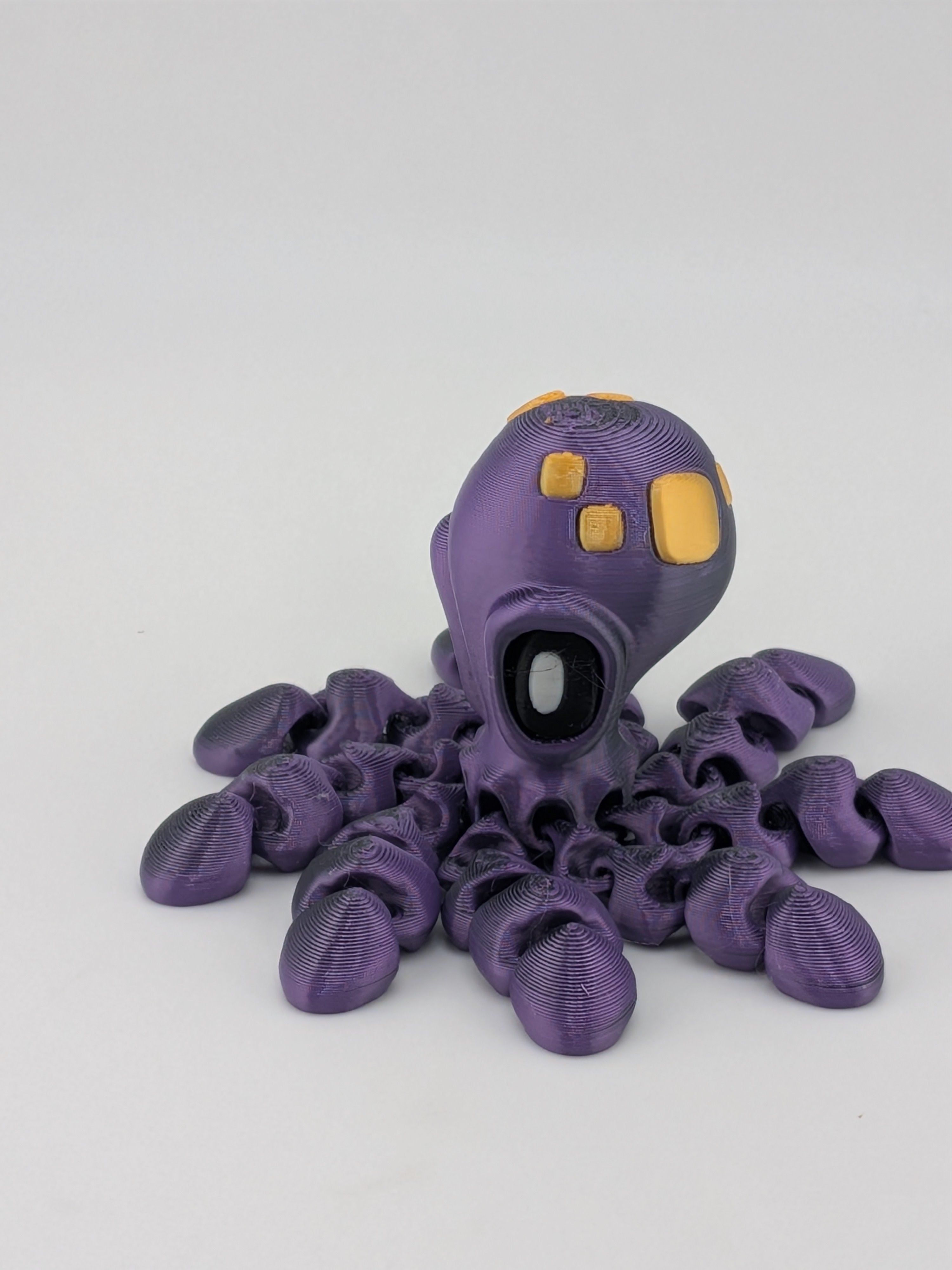 🐙🧲 The Mag-Octo! 🌊 9-Magnet Flexi Octopus – Articulated Magnetic Fidget ✨🌀