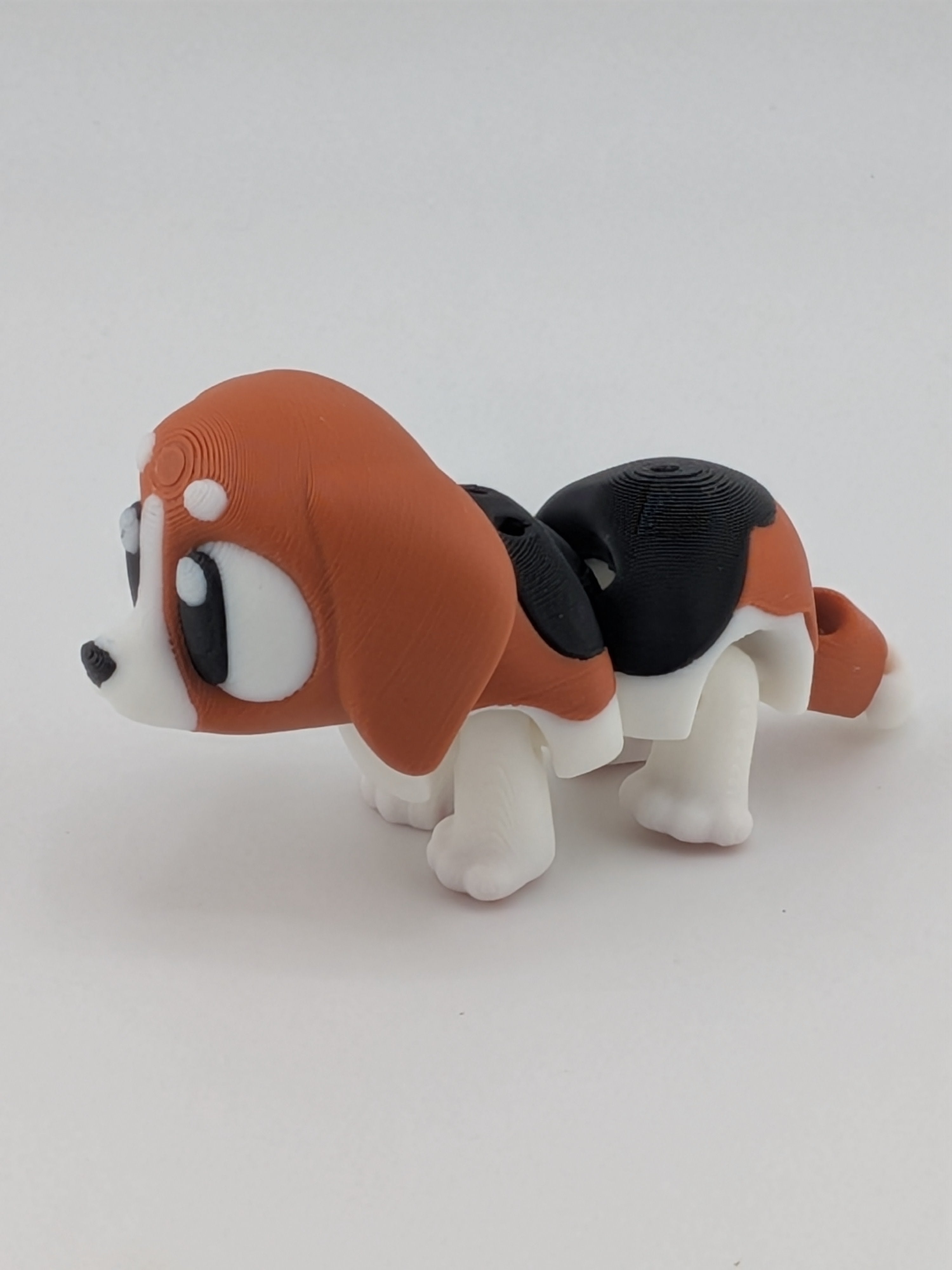 🐶🐾 Mini Beagle Flexi Dog! 🦴 Articulated Puppy Fidget & Desk Pet ✨🐕