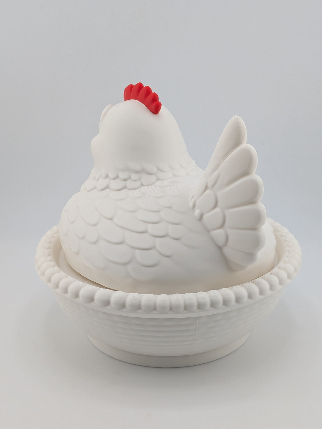 🐔🧺 The Mother Hen Nest Bundle! 🥚 5.5" Bowl with 3 Mini Flexi Chicks ✨🐥