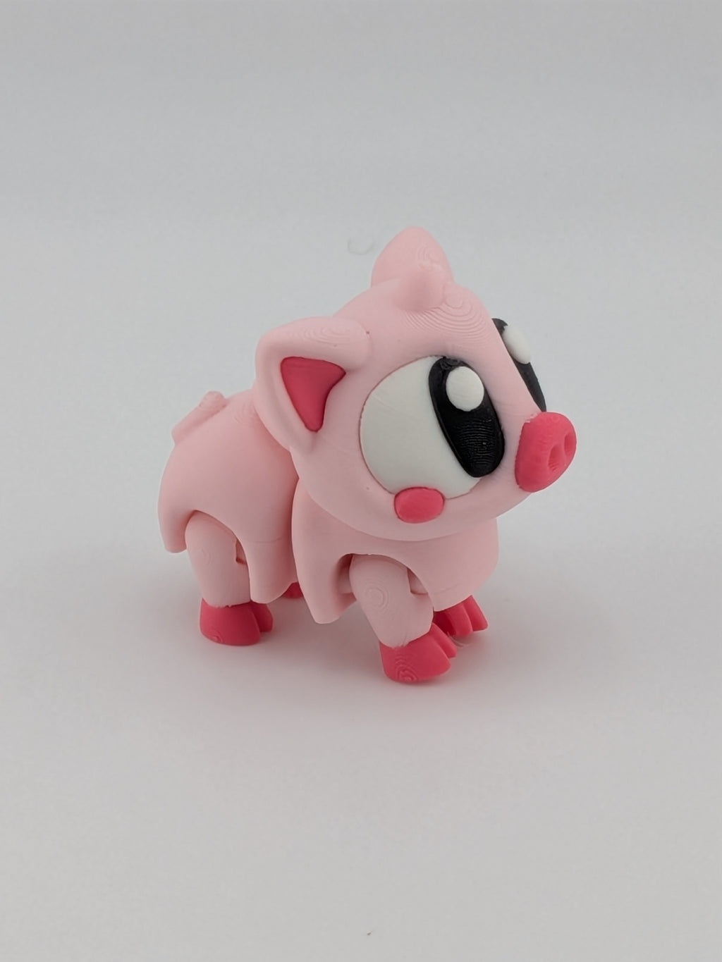 🐷🔑 Mini Flexi Pig Keychain! 🐽 1.5" Articulated Piglet Fidget & Bag Charm ✨💖