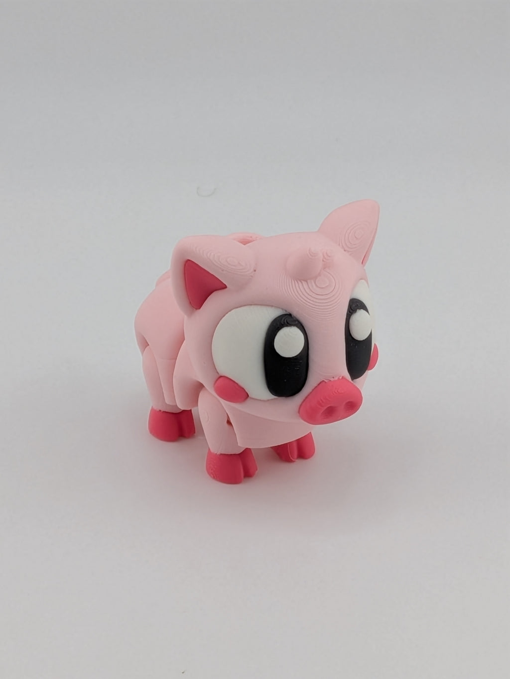🐷🔑 Mini Flexi Pig Keychain! 🐽 1.5" Articulated Piglet Fidget & Bag Charm ✨💖