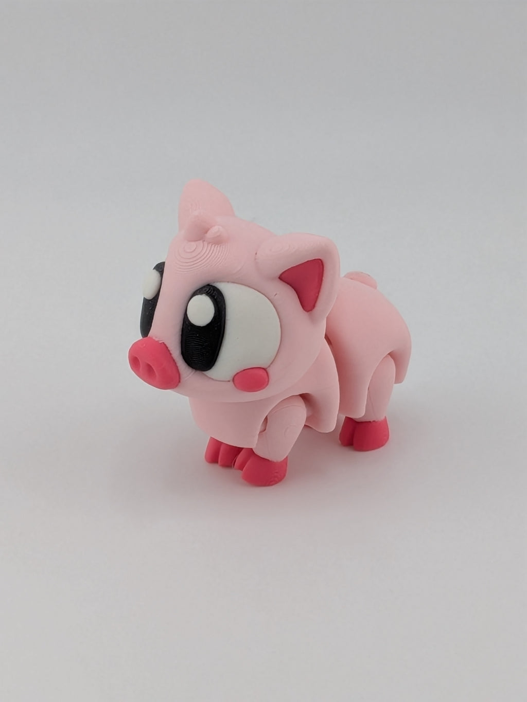 🐷🔑 Mini Flexi Pig Keychain! 🐽 1.5" Articulated Piglet Fidget & Bag Charm ✨💖