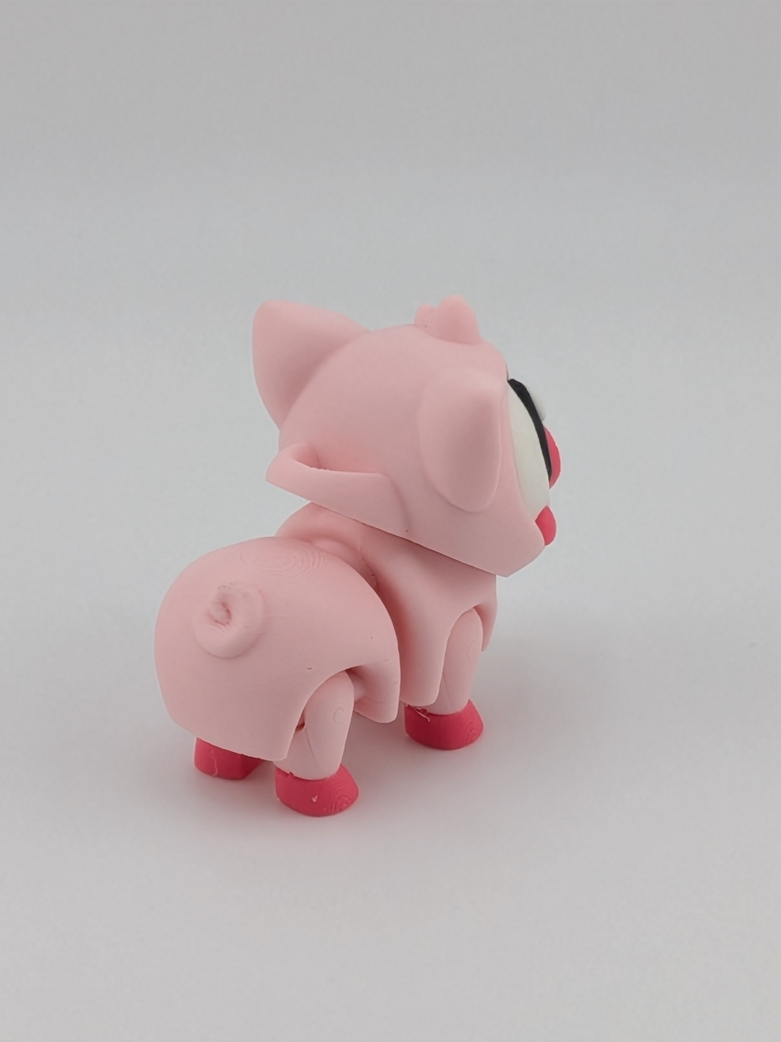 🐷🔑 Mini Flexi Pig Keychain! 🐽 1.5" Articulated Piglet Fidget & Bag Charm ✨💖