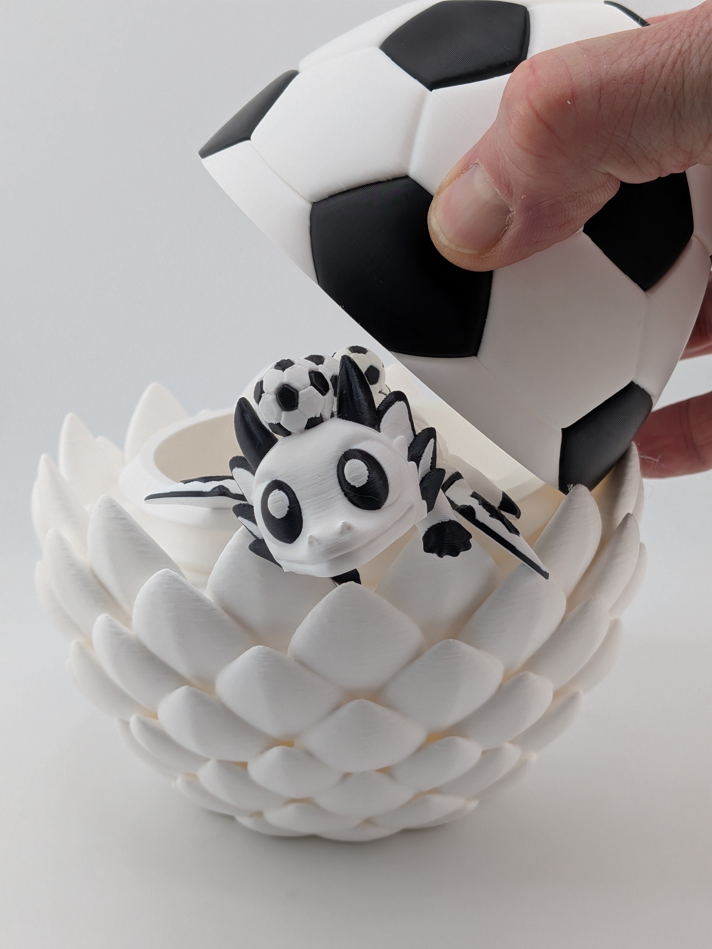 ⚽🐉 Soccer Dragon Egg Bundle! 🏟️ Choose 6" Original or 4" Mini Flexi Set ✨🥅