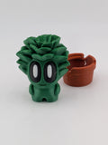 🌵✨ Succulent Plant Blob! 🪴 3" Articulated Rosette Fidget & Cracked Pot Set 💎🏜️