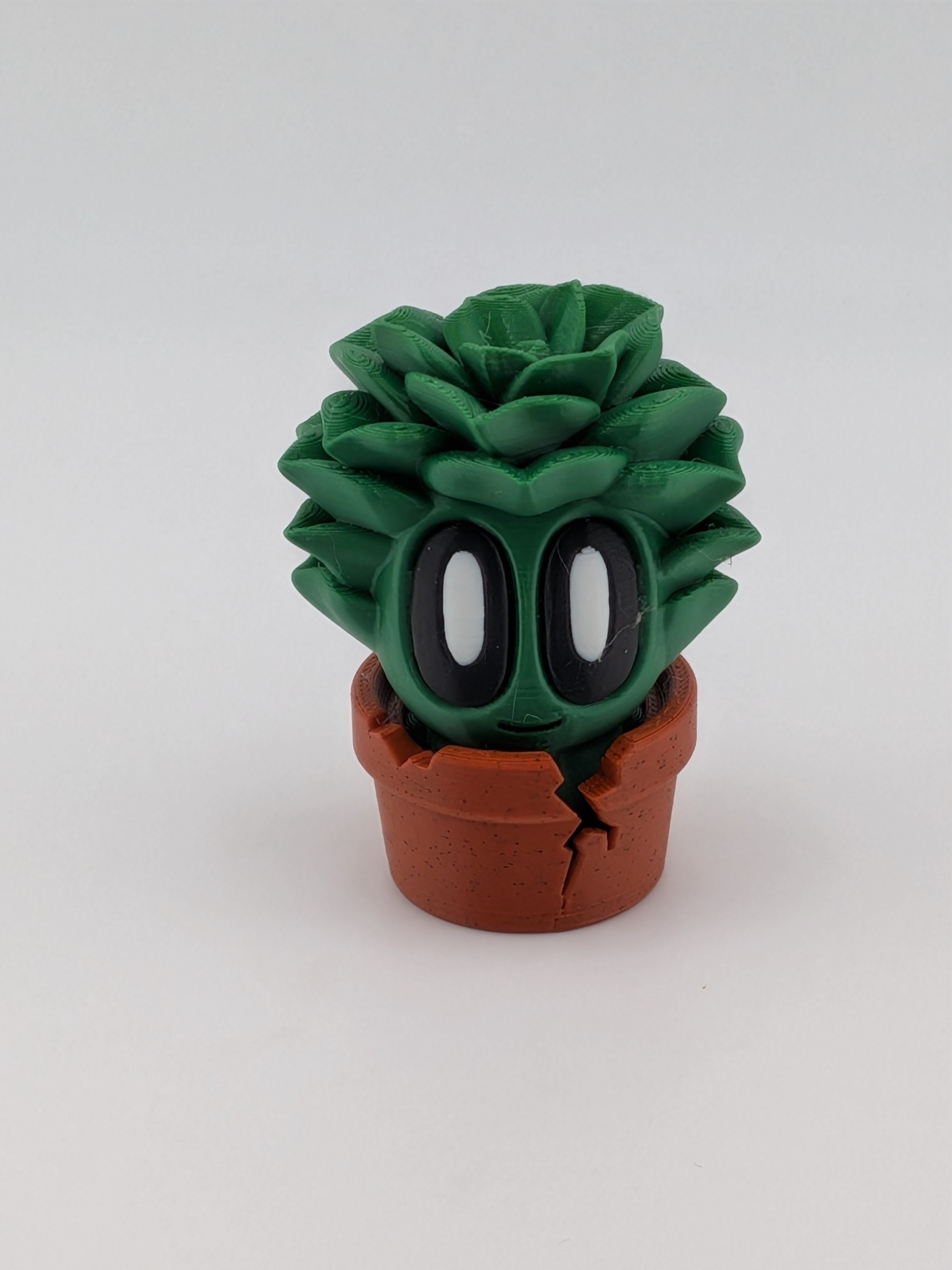🌵✨ Succulent Plant Blob! 🪴 3" Articulated Rosette Fidget & Cracked Pot Set 💎🏜️