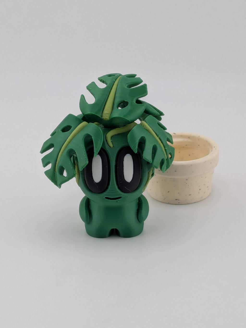🌿✨ Monstera Plant Blob! 🪴 2.5" Articulated Leafy Fidget & Desk Pet Figurine 💎🍃