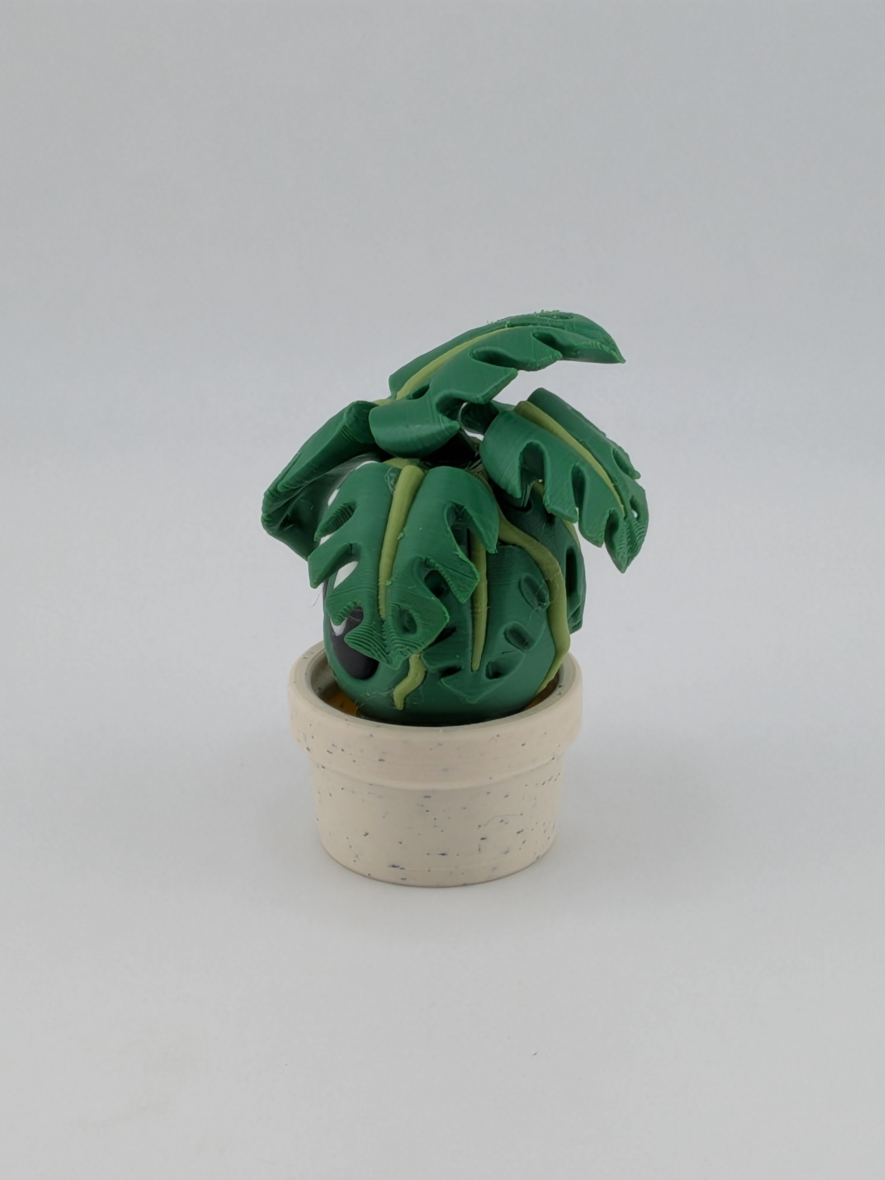 🌿✨ Monstera Plant Blob! 🪴 2.5" Articulated Leafy Fidget & Desk Pet Figurine 💎🍃
