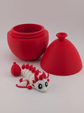 🎈🐉 Balloon Dragon Egg Bundle! ✨ 4.6" Balloon Container & 3.75" Flexi Baby Dragon 🎂🎁