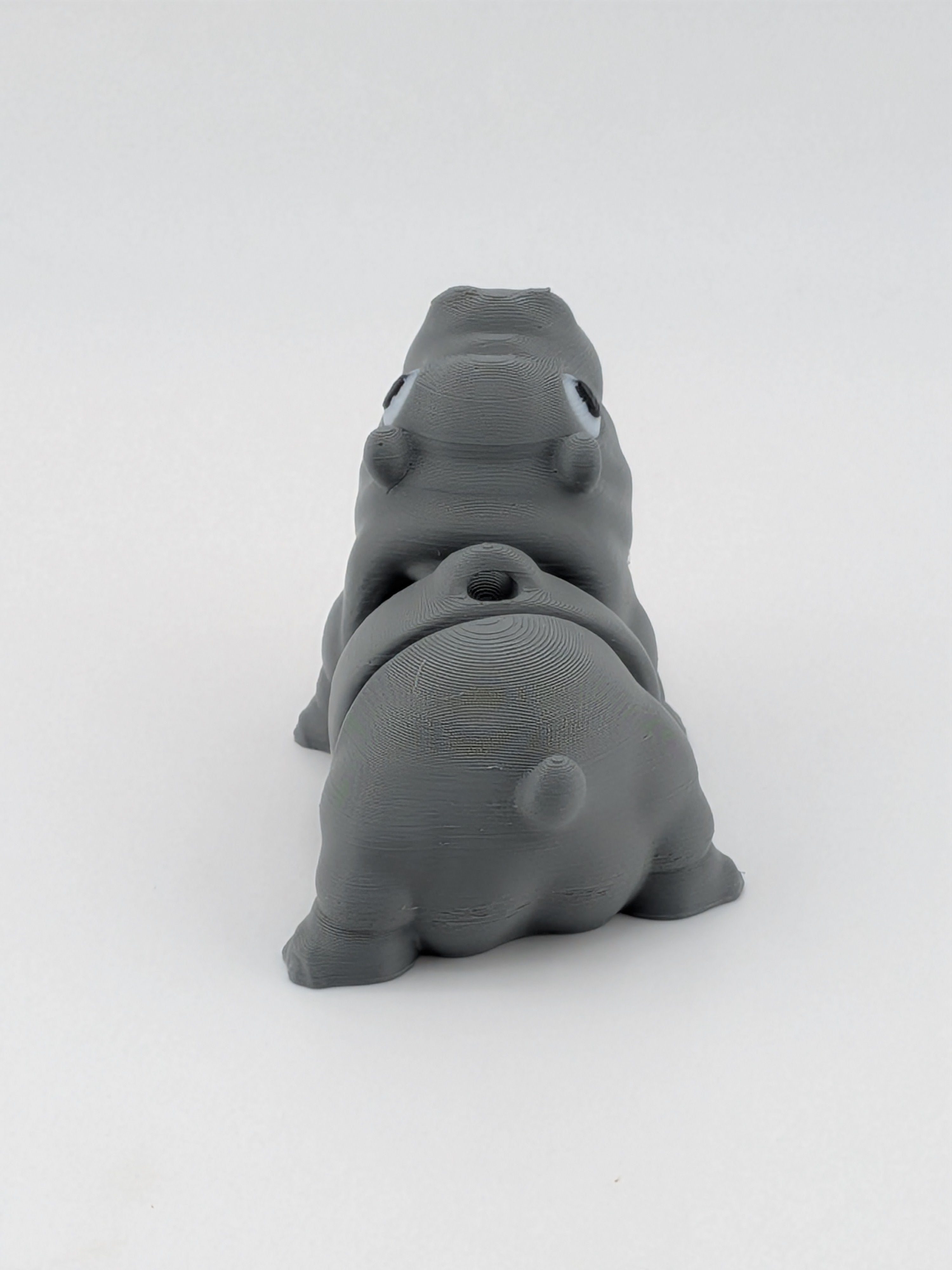 🦛✨ Mini Flexi Hippo Keychain! 🤏 2.4" Articulated "Water Horse" Pocket Buddy 🌊🥨