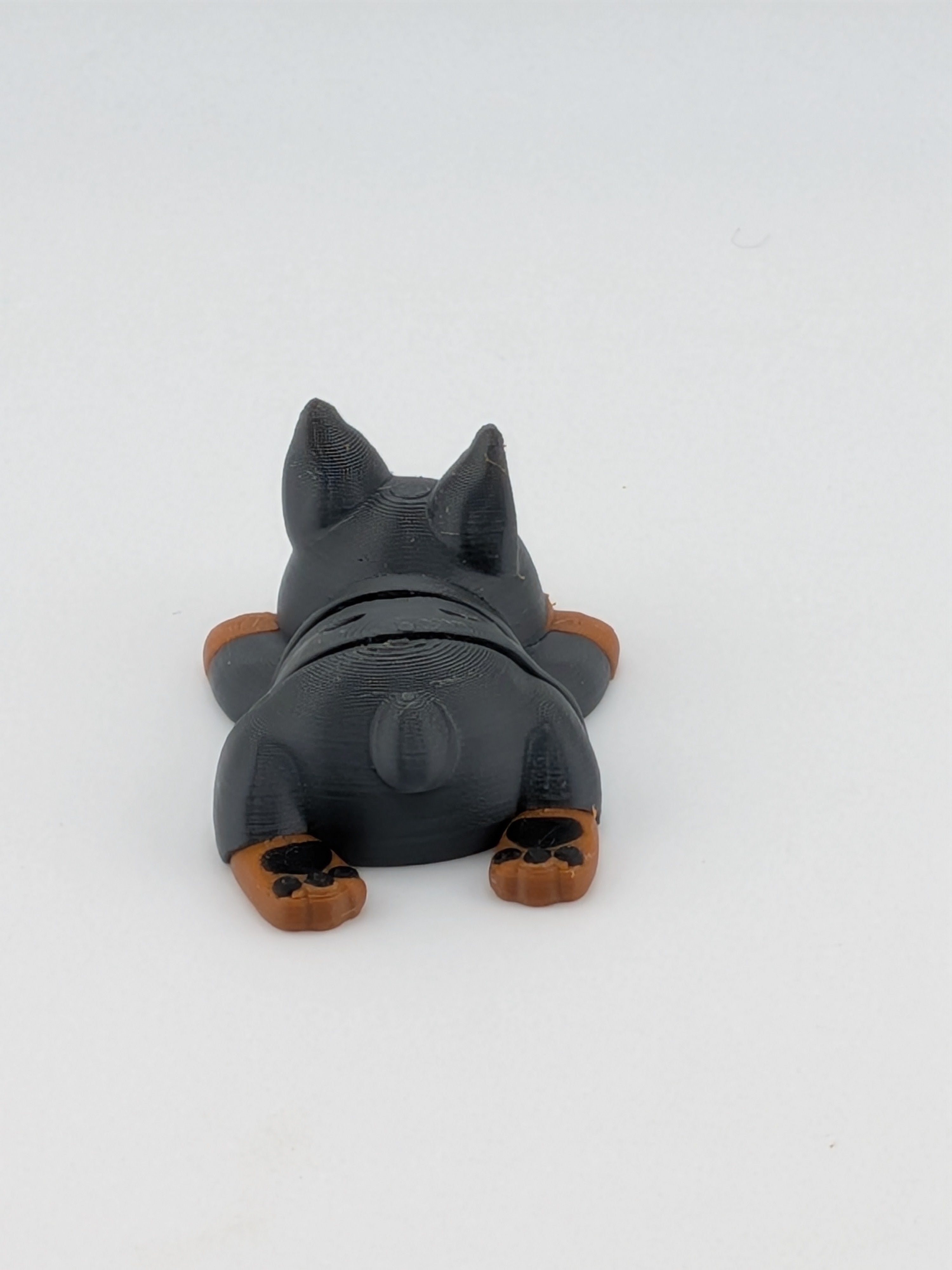 🐕✨ Mini Flexi Doberman Puppy! 🤏 1.8" Articulated Dog Keychain Buddy 🦴🥨