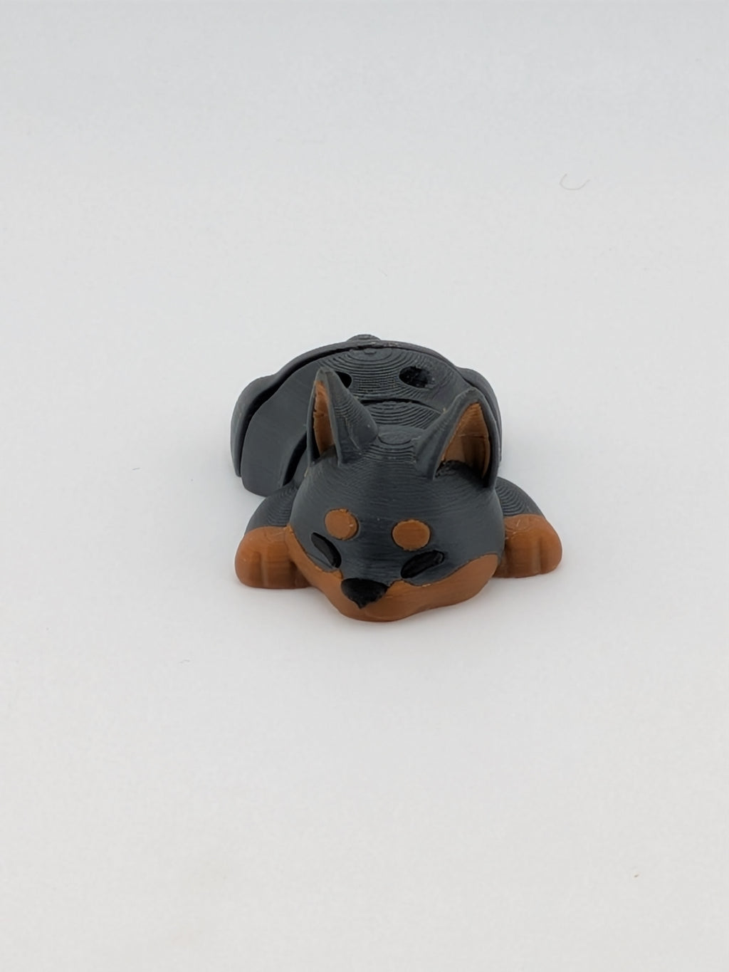 🐕✨ Mini Flexi Doberman Puppy! 🤏 1.8" Articulated Dog Keychain Buddy 🦴🥨
