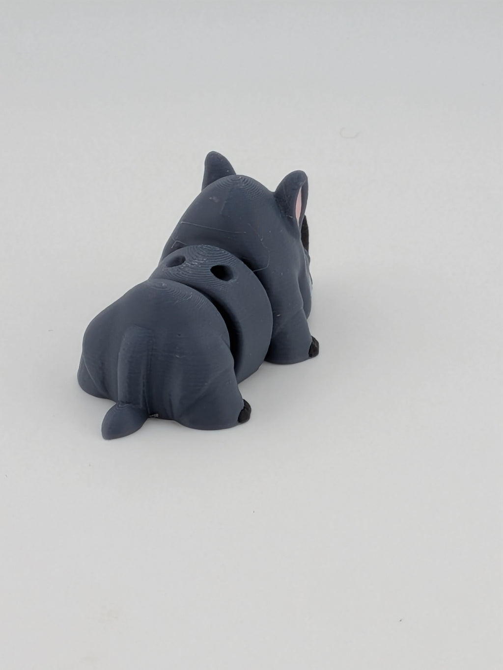 🦏✨ Mini Flexi Rhino Keychain Buddy! 🤏 2.5" Articulated "Crash" Pocket Fidget 🌍🥨