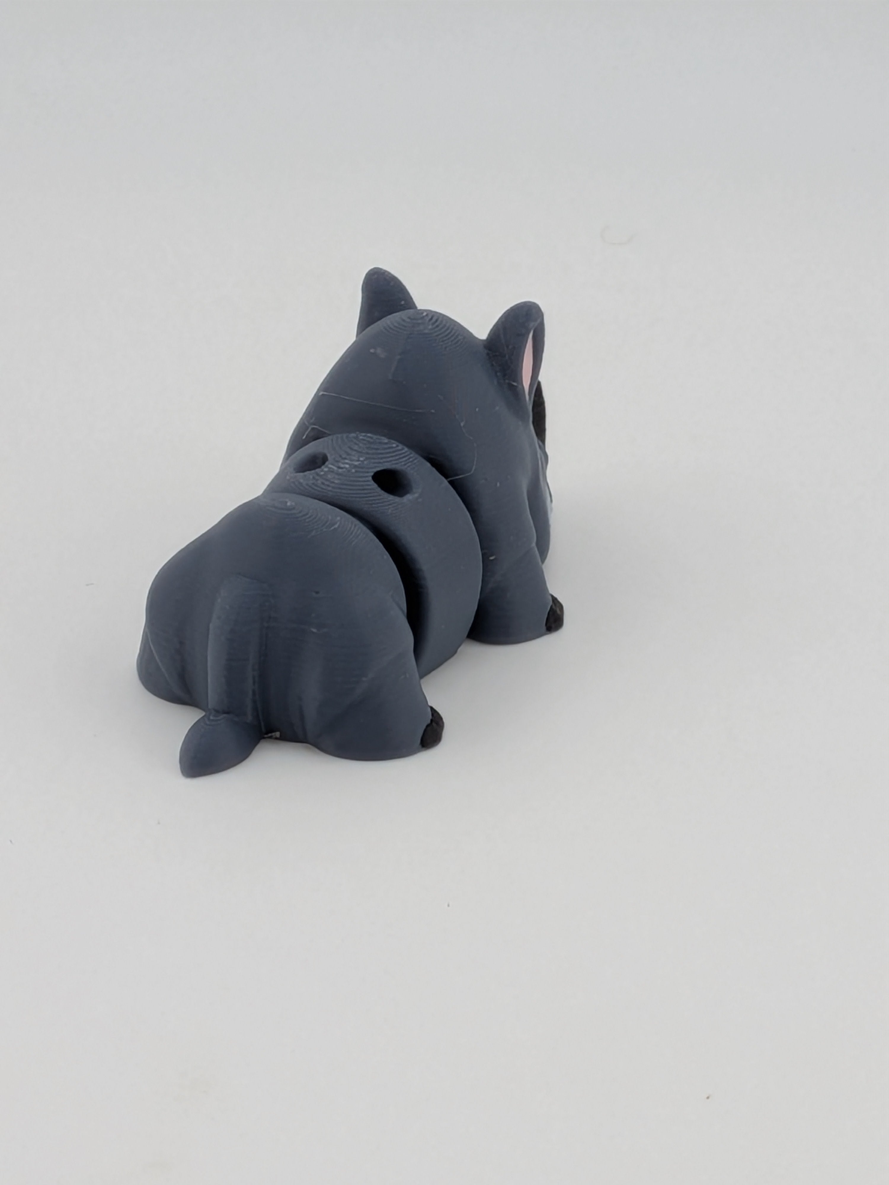 🦏✨ Mini Flexi Rhino Keychain Buddy! 🤏 2.5" Articulated "Crash" Pocket Fidget 🌍🥨