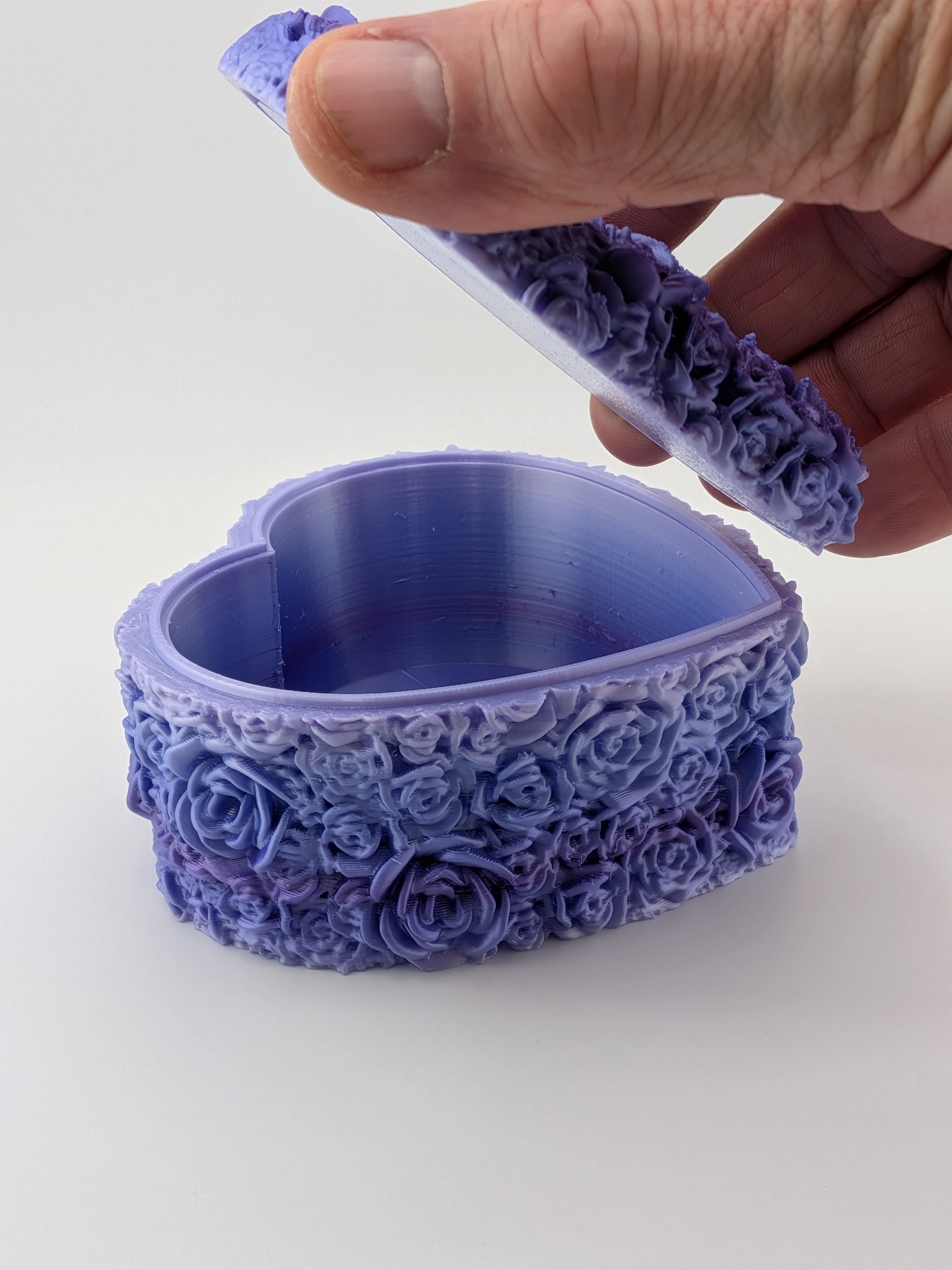 🌹💖 Rose Heart Keepsake Box ✨ 3D Printed Floral Jewelry & Candy Storage 🎁🍭