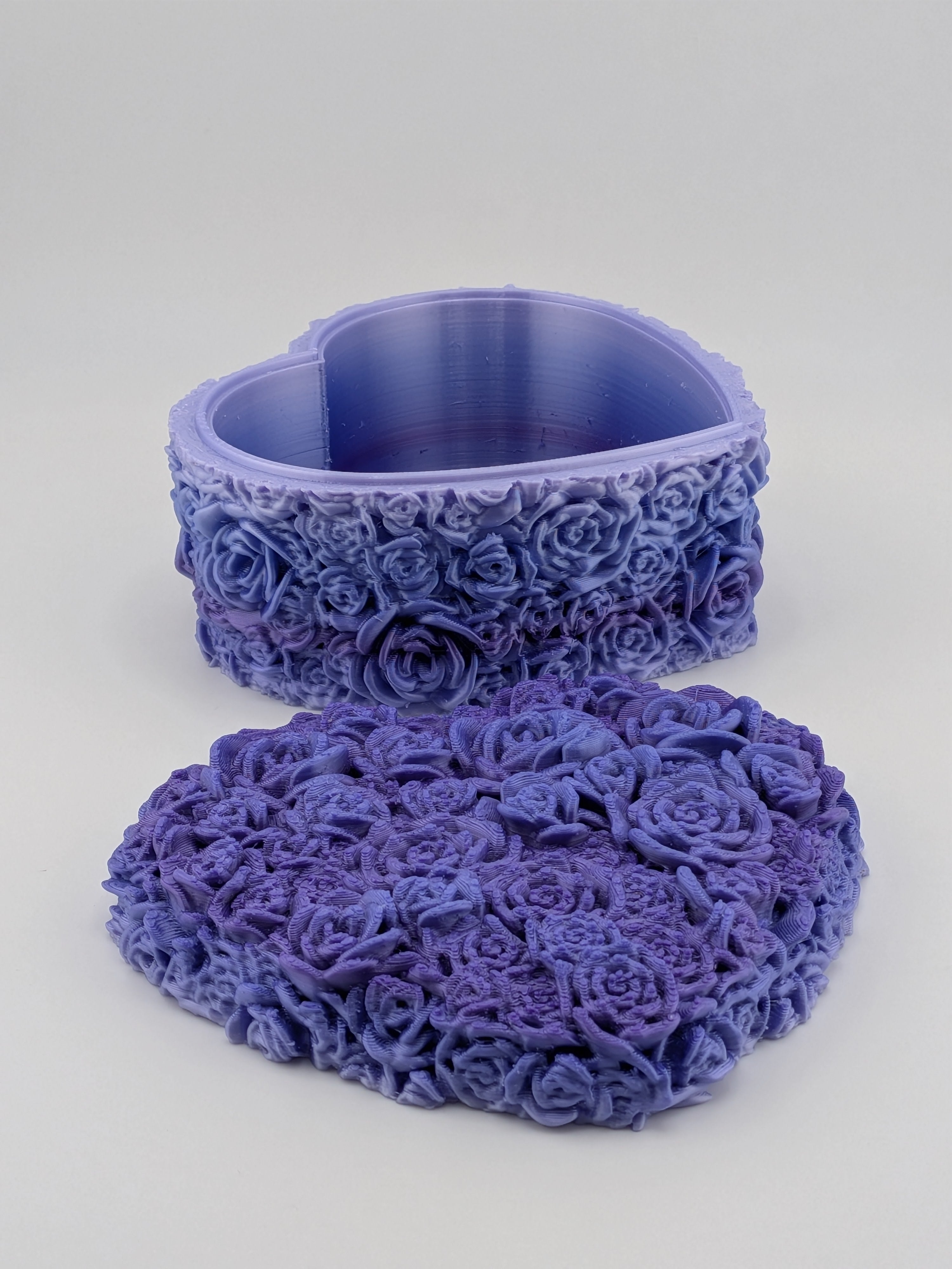 🌹💖 Rose Heart Keepsake Box ✨ 3D Printed Floral Jewelry & Candy Storage 🎁🍭