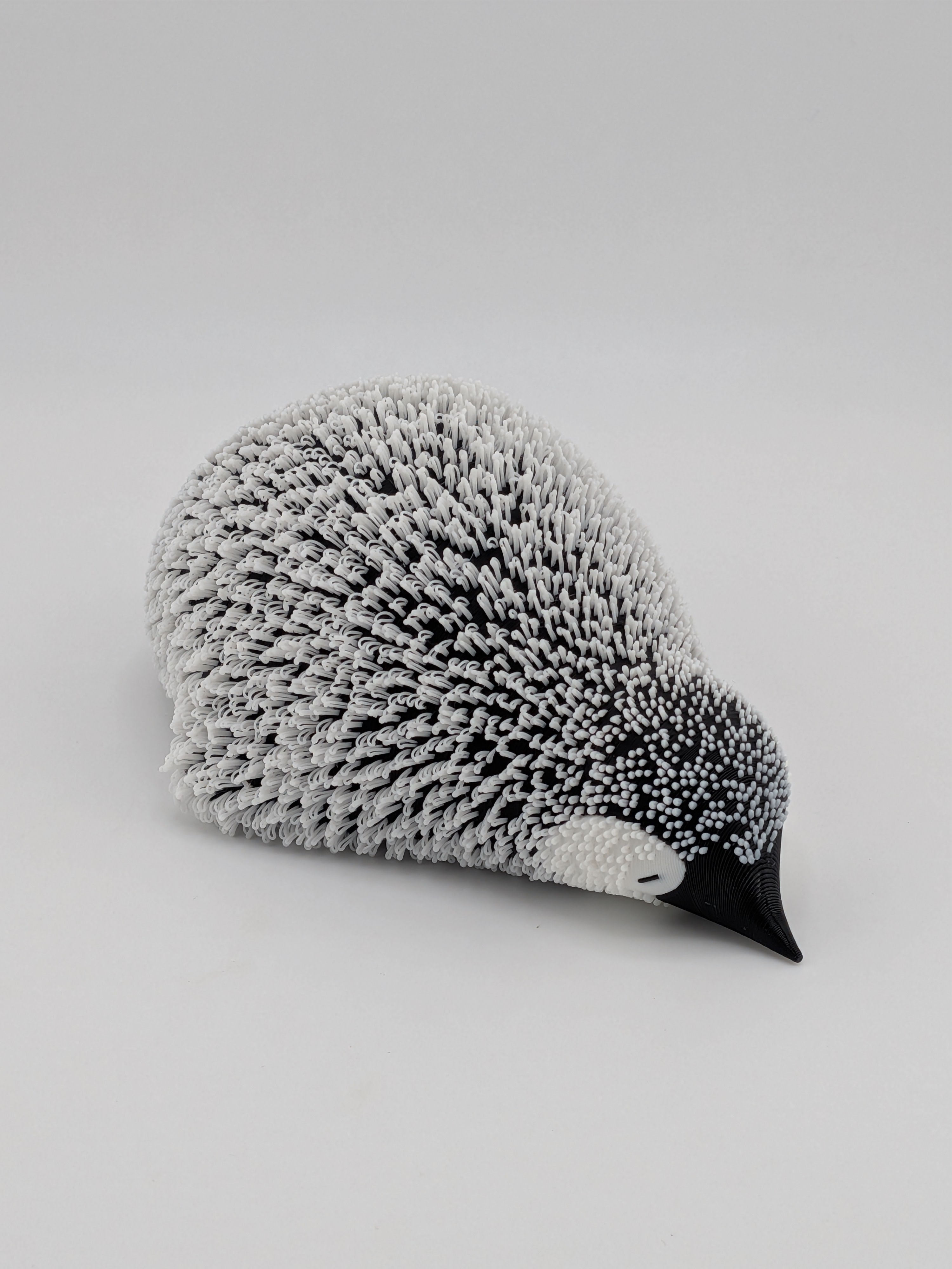 🐧❄️ Shaggy Little Penguin ✨ "Fluffy" 3D Printed Emperor Chick Desk Pet 🧊🐧