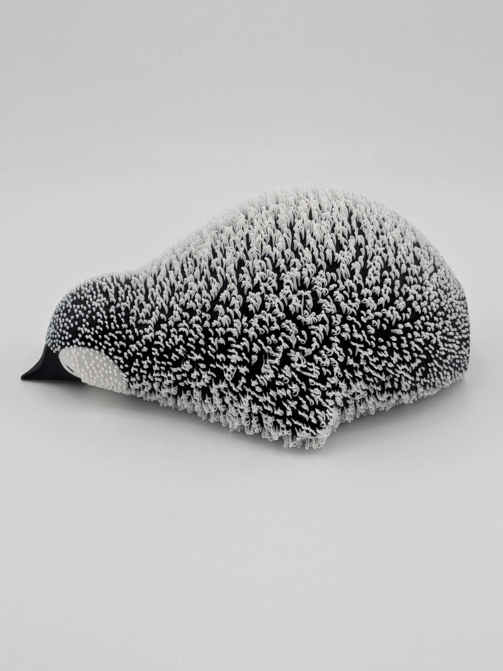 🐧❄️ Shaggy Little Penguin ✨ "Fluffy" 3D Printed Emperor Chick Desk Pet 🧊🐧