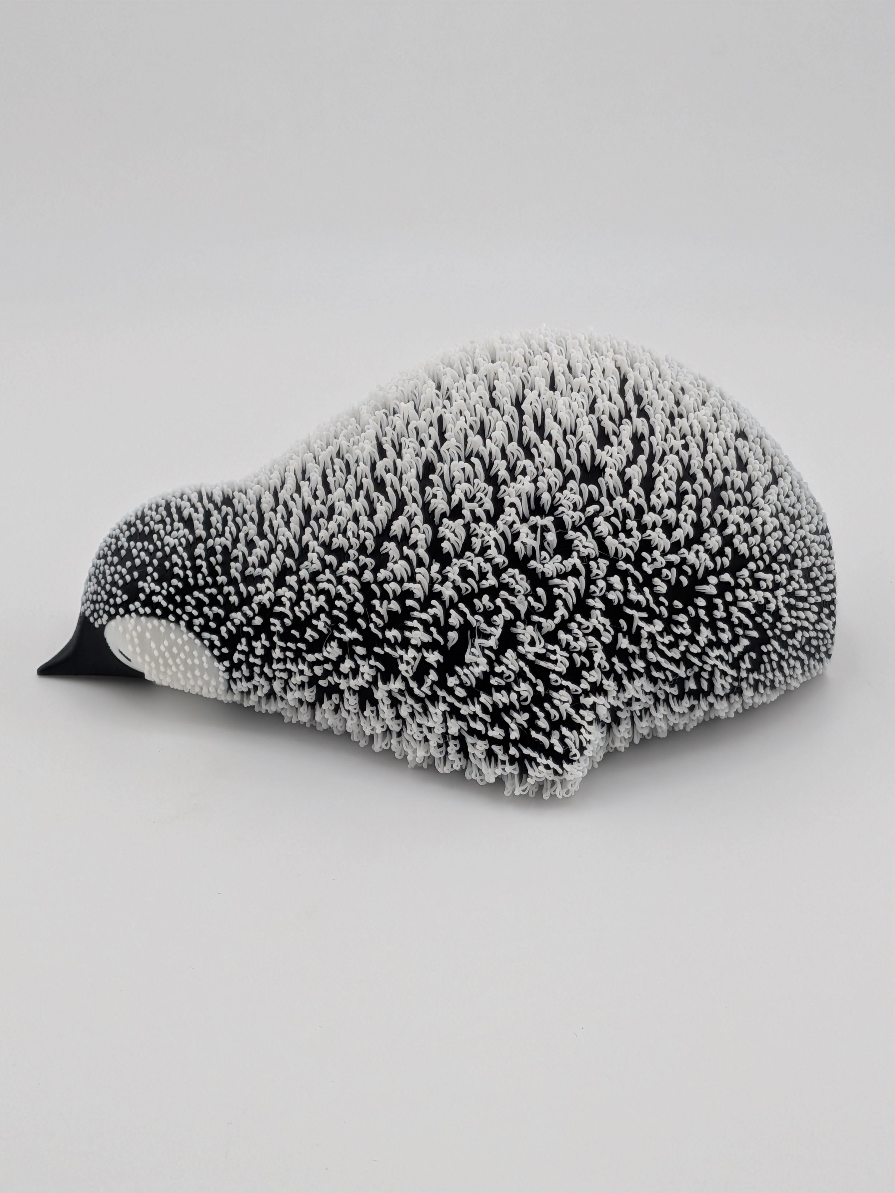 🐧❄️ Shaggy Little Penguin ✨ "Fluffy" 3D Printed Emperor Chick Desk Pet 🧊🐧