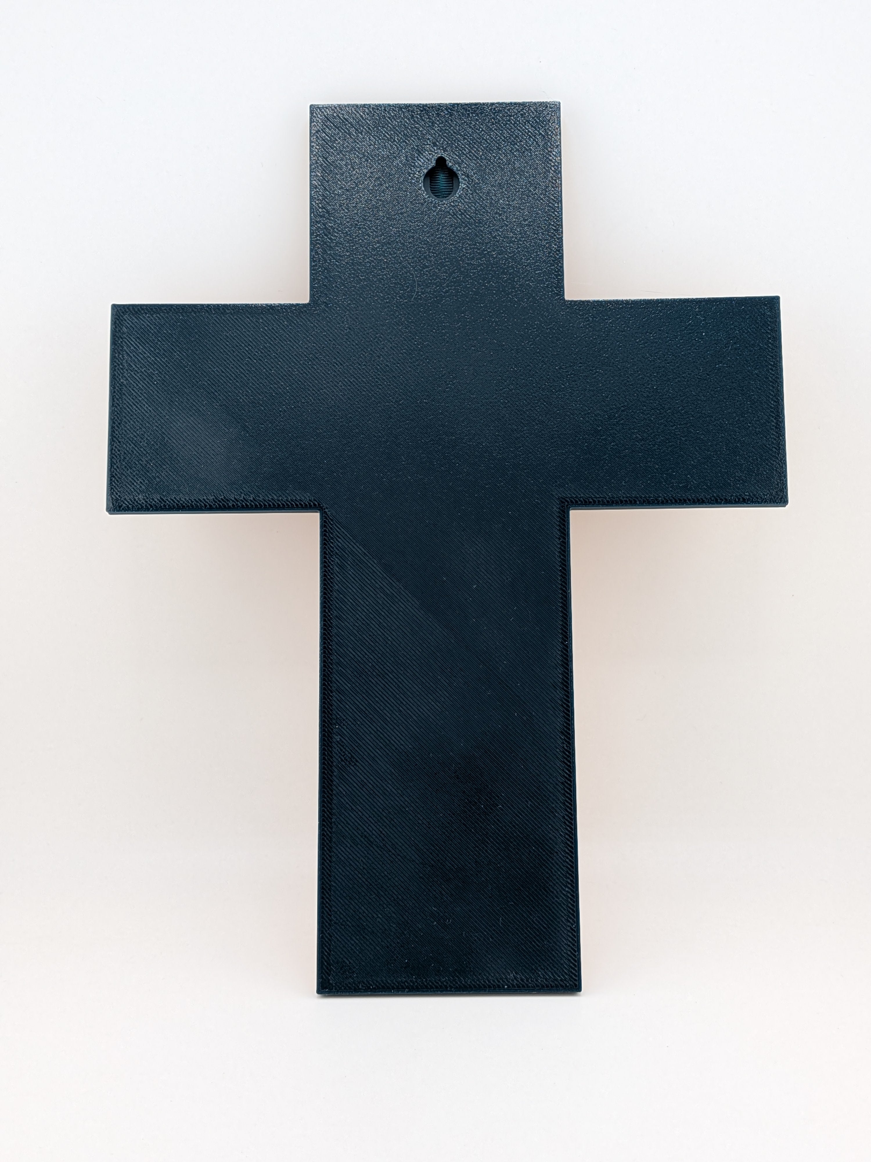 🙏✨ 9.75" Lord's Prayer Cross | 3D Printed Wall Art with Gold Embossed Text ✝️📜