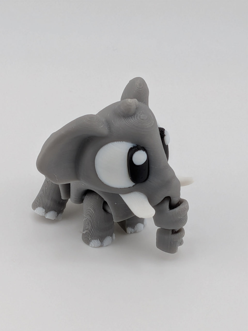 🐘🍼 Mini Flexi-Elephant Keychain Buddy! ✨ 2.6" Trunk Buddy with Tiny Baby Elephant 🎒🔑