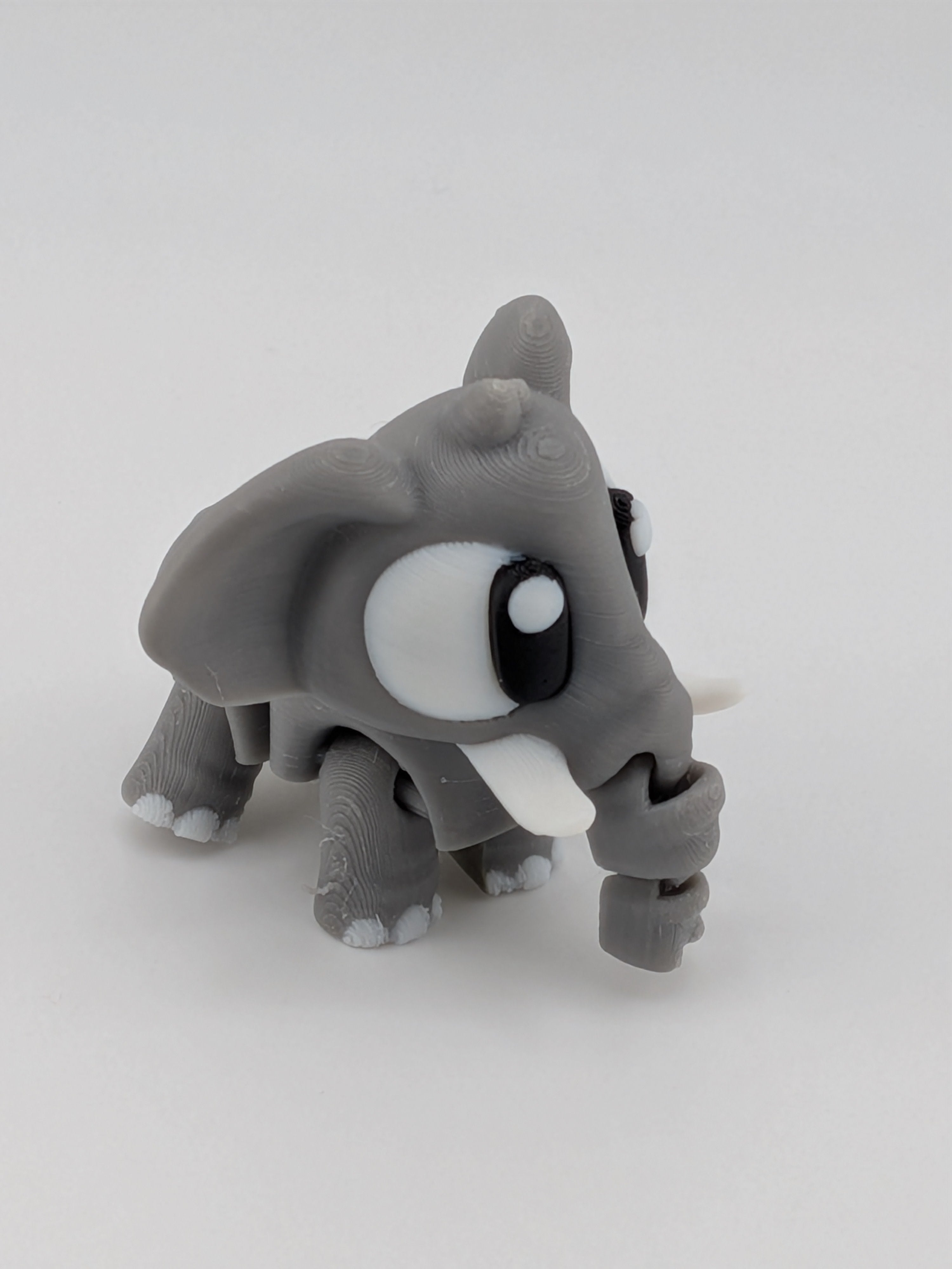 🐘🍼 Mini Flexi-Elephant Keychain Buddy! ✨ 2.6" Trunk Buddy with Tiny Baby Elephant 🎒🔑