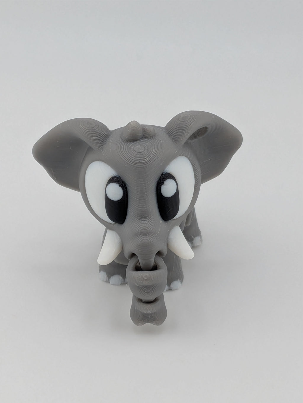 🐘🍼 Mini Flexi-Elephant Keychain Buddy! ✨ 2.6" Trunk Buddy with Tiny Baby Elephant 🎒🔑