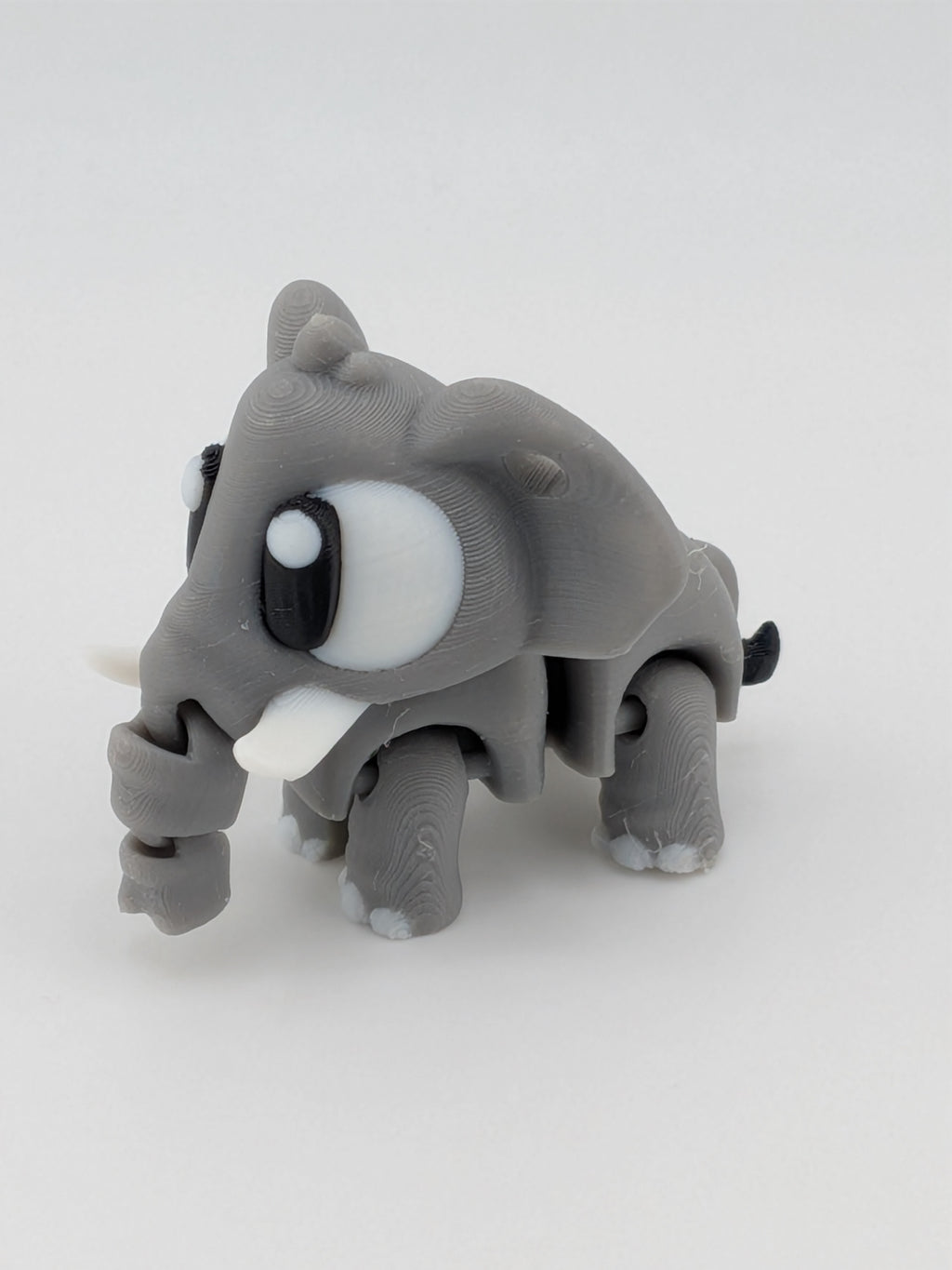 🐘🍼 Mini Flexi-Elephant Keychain Buddy! ✨ 2.6" Trunk Buddy with Tiny Baby Elephant 🎒🔑