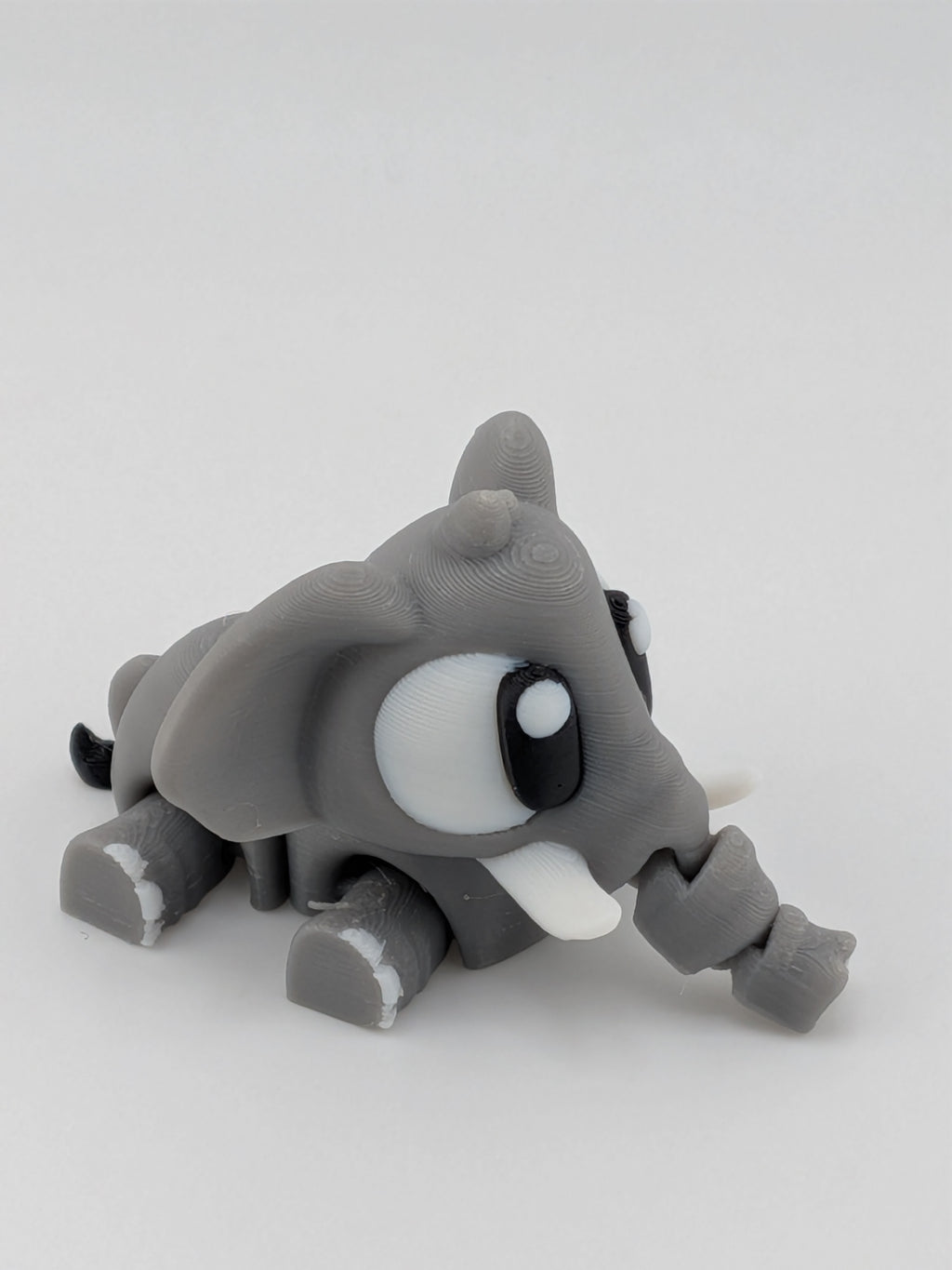 🐘🍼 Mini Flexi-Elephant Keychain Buddy! ✨ 2.6" Trunk Buddy with Tiny Baby Elephant 🎒🔑