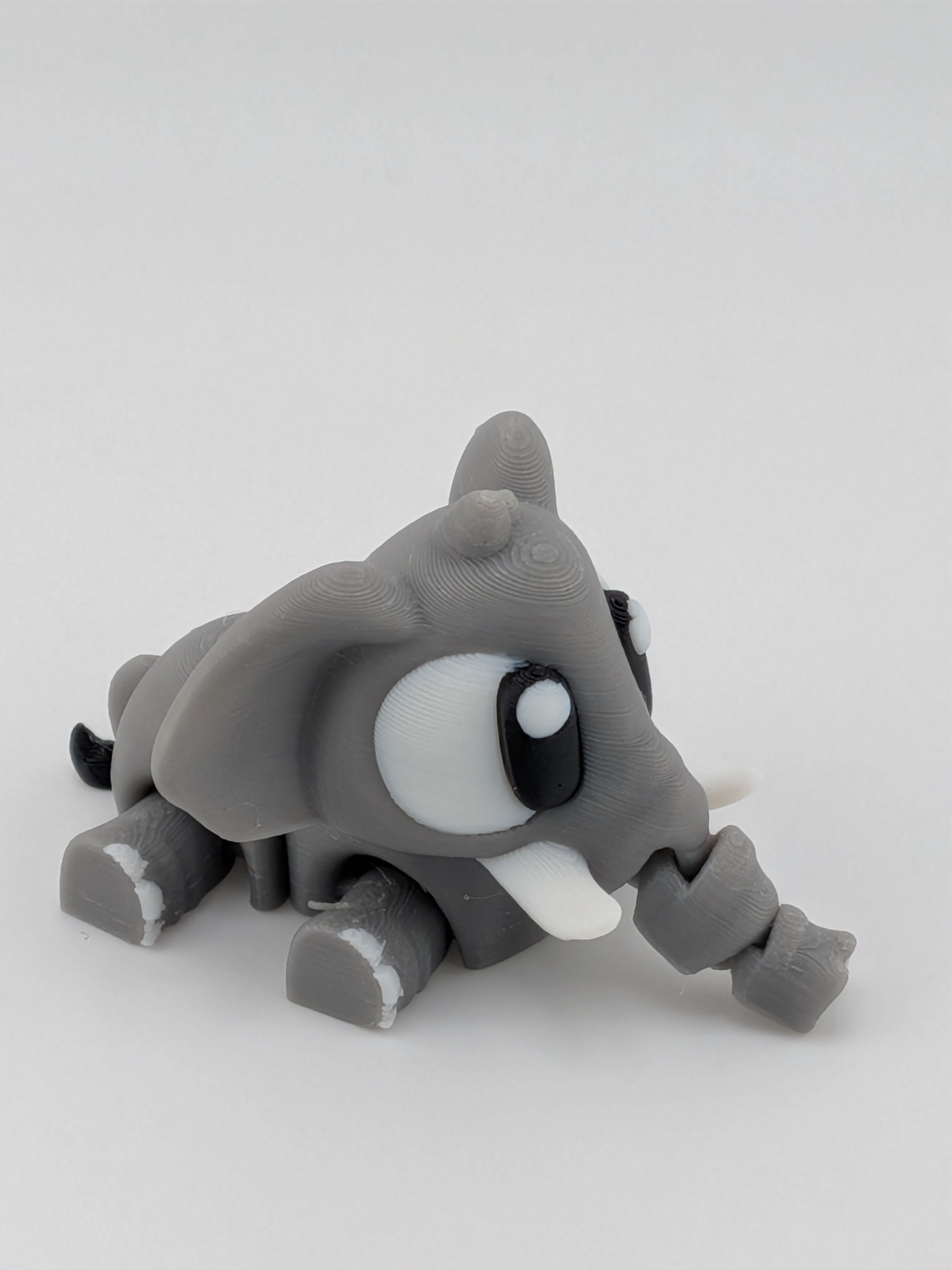 🐘🍼 Mini Flexi-Elephant Keychain Buddy! ✨ 2.6" Trunk Buddy with Tiny Baby Elephant 🎒🔑