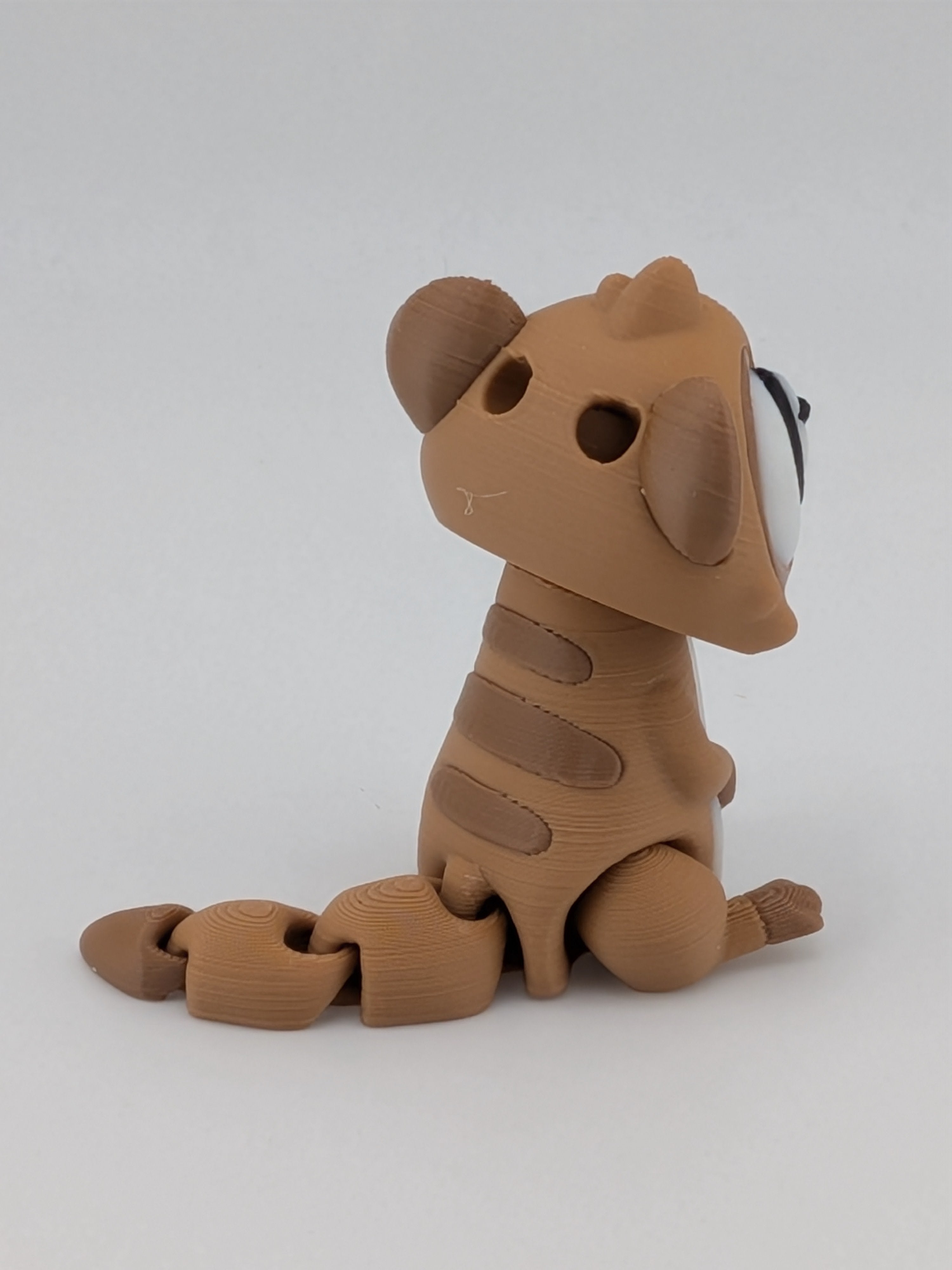 🐾🛰️ 1.8" Meercat Keychain Buddy! ✨ Articulated "Sentry" Fidget Bag Charm 🎒🌀