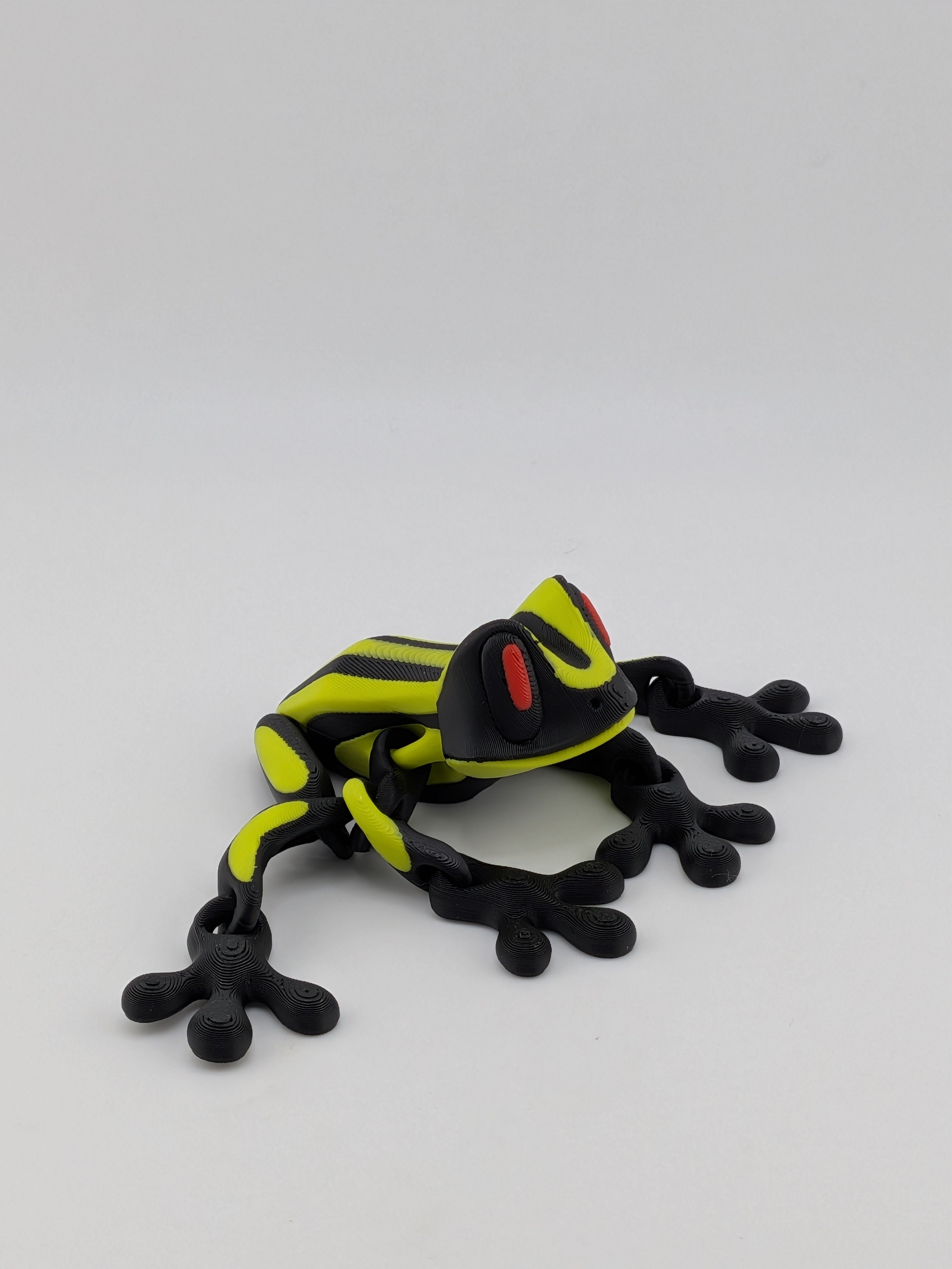 🐸🧲 Magnetic Flexi-Frog | 6-Point Grip Articulated Fidget | New "Venom" Colors! 🐍🟡