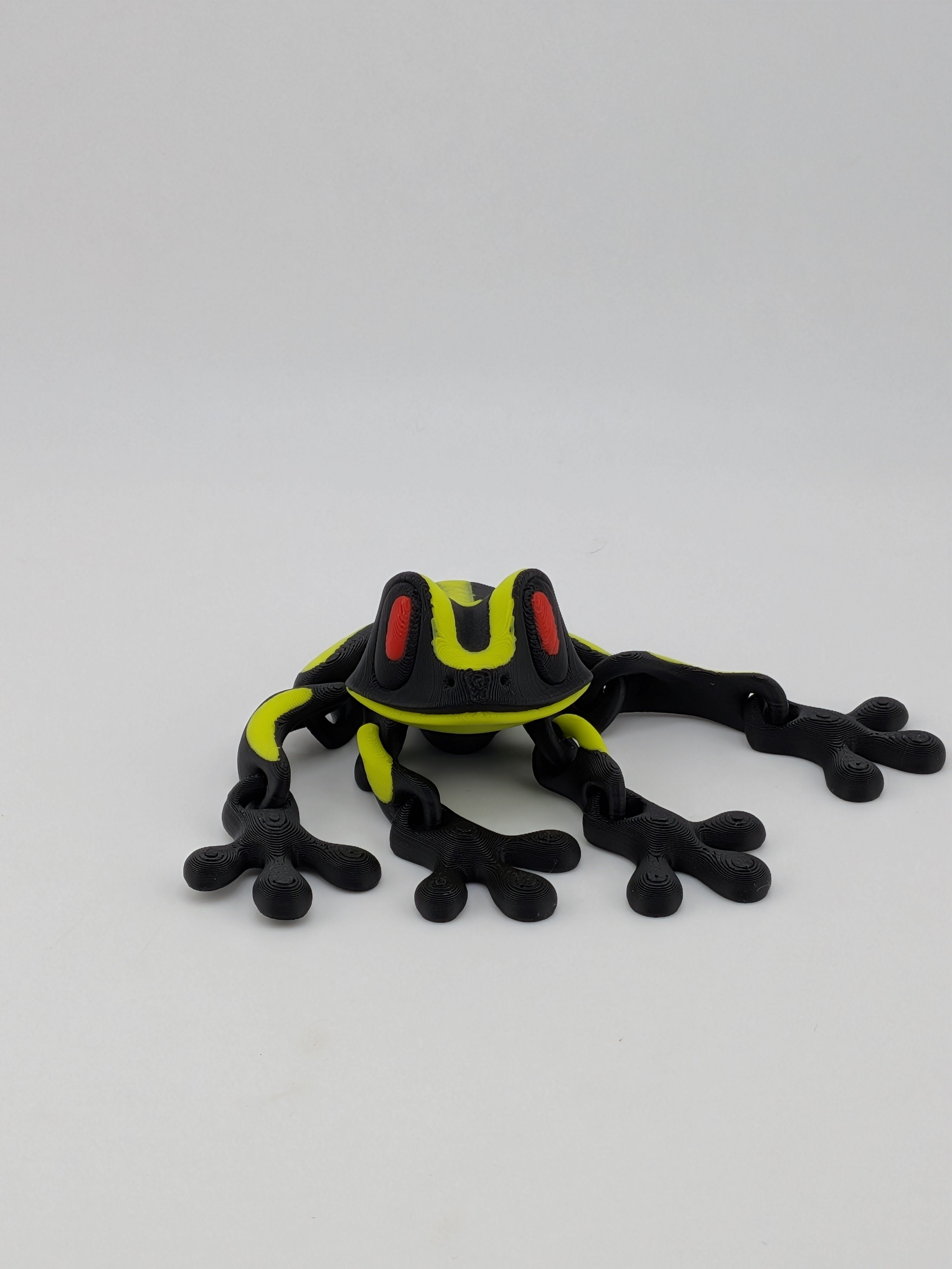 🐸🧲 Magnetic Flexi-Frog | 6-Point Grip Articulated Fidget | New "Venom" Colors! 🐍🟡