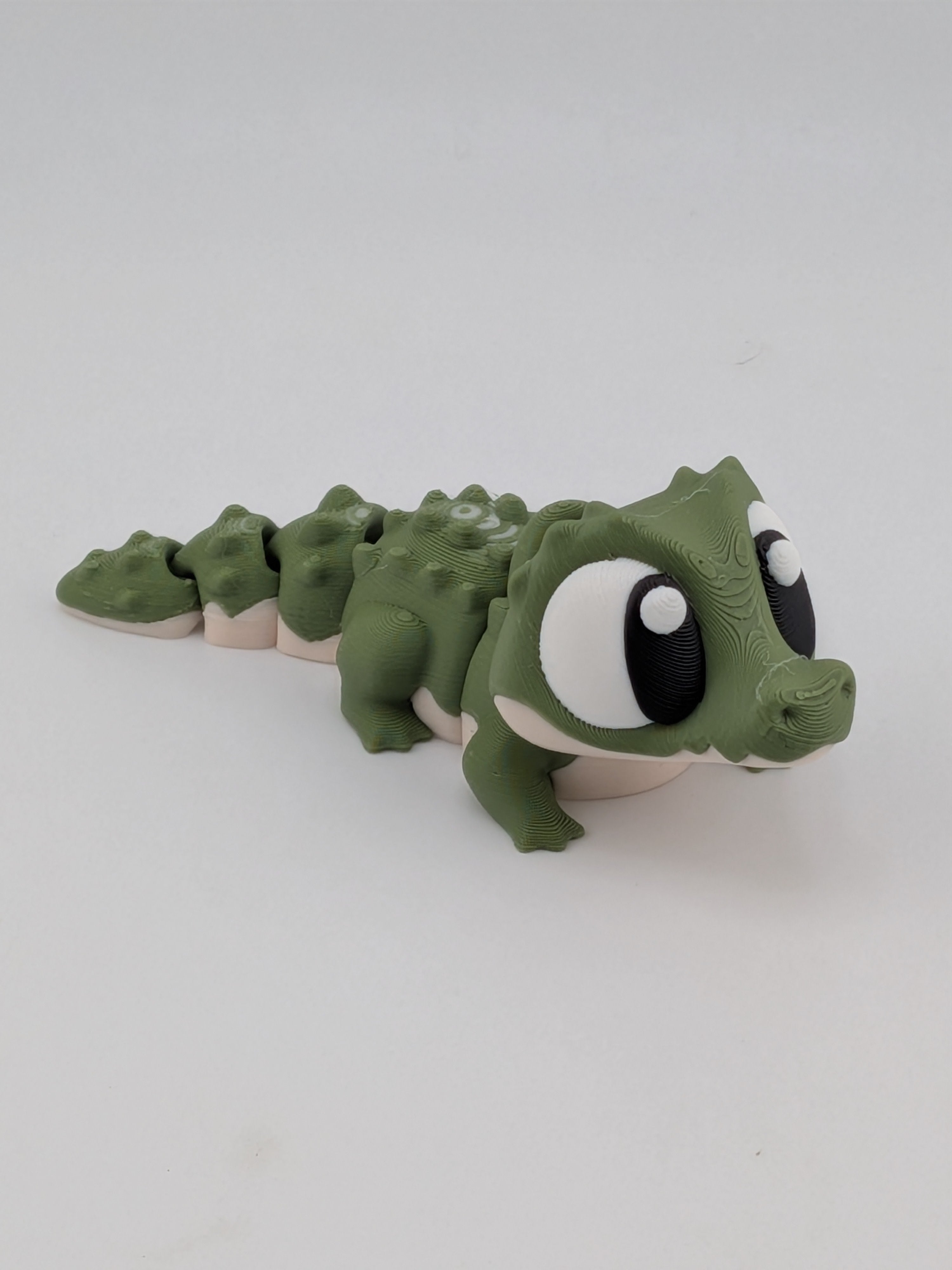 🐊🔑 3.5" Flexi Crocodile Keychain Buddy! ✨ Articulated "Gator" Bag Charm 🛶🌀