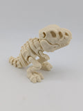 🦖🦴 4" Skeleton T-Rex Flexi ✨ Articulated Fossil Fidget & Dino Desk Pet 🦴🌋