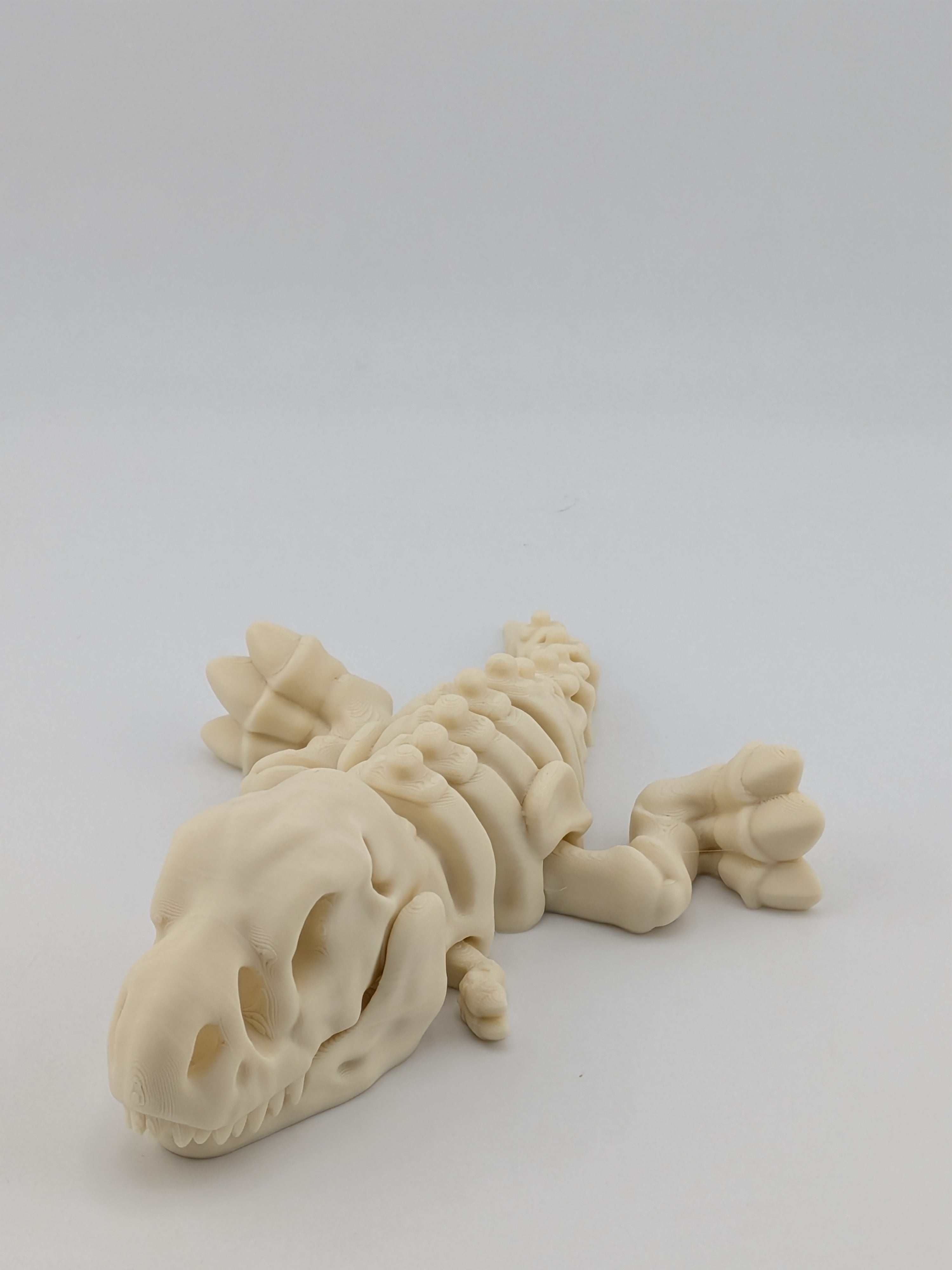 🦖🦴 4" Skeleton T-Rex Flexi ✨ Articulated Fossil Fidget & Dino Desk Pet 🦴🌋
