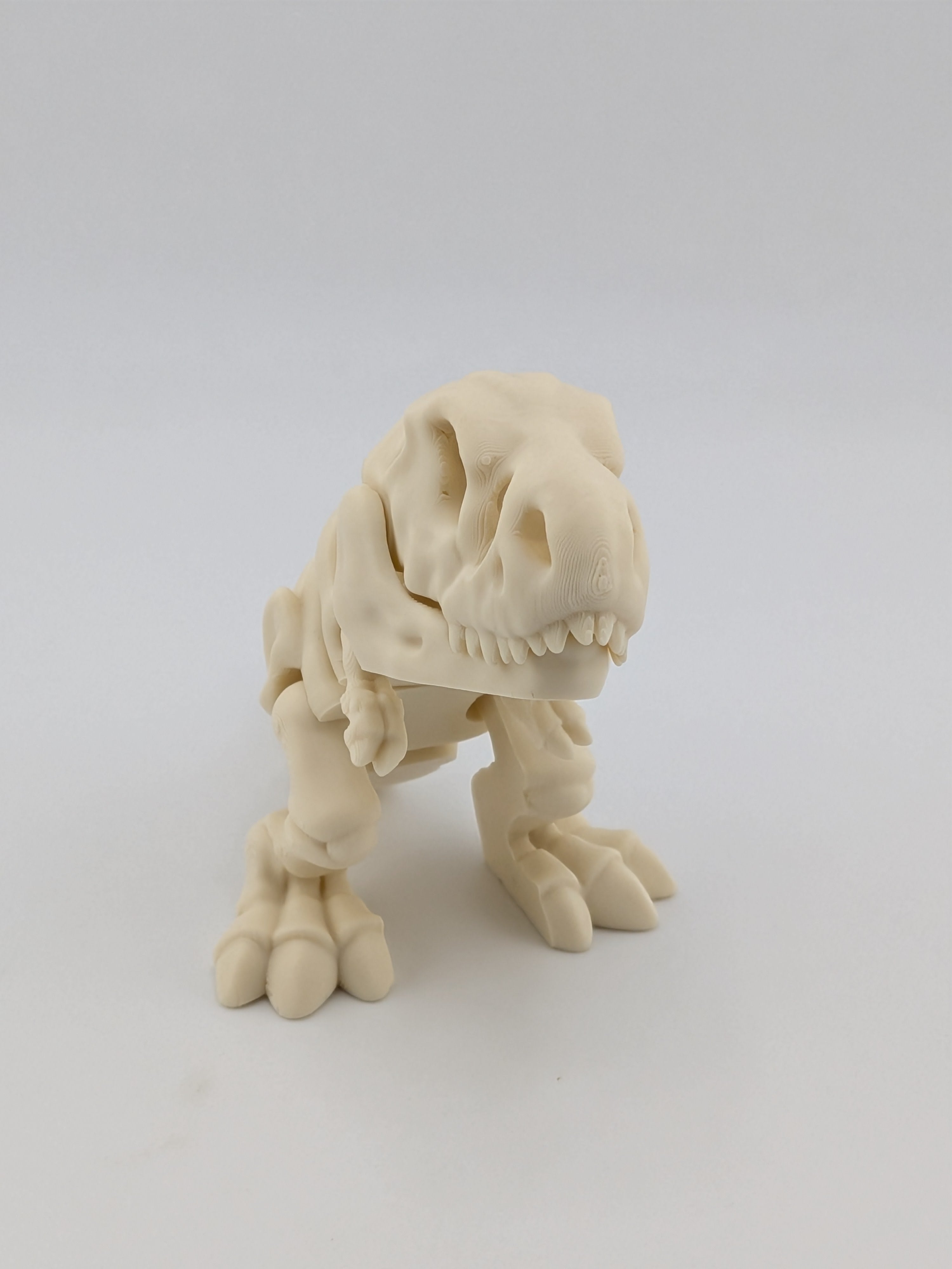 🦖🦴 4" Skeleton T-Rex Flexi ✨ Articulated Fossil Fidget & Dino Desk Pet 🦴🌋
